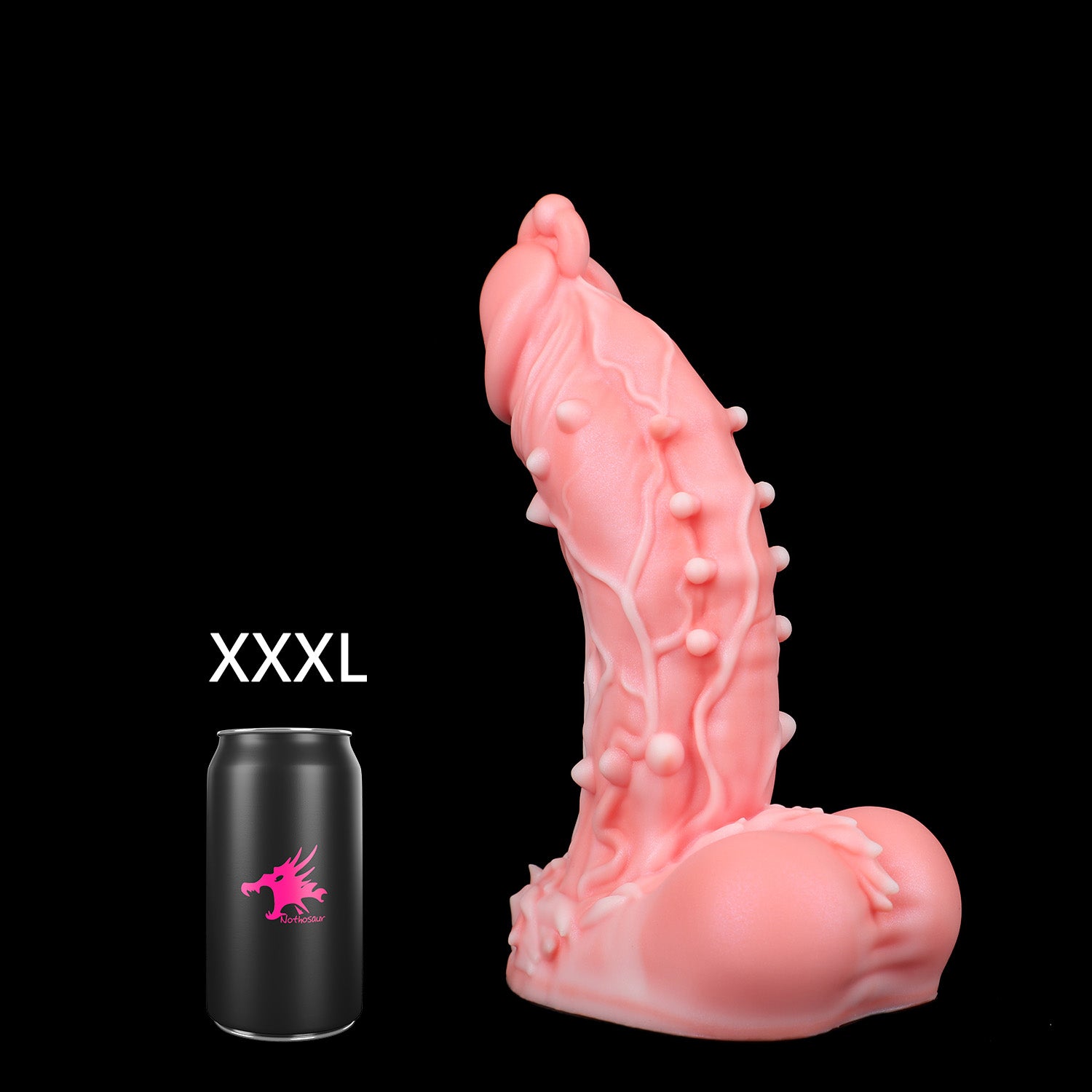Nothosaur Oak monster giant dildo best massive anal dildo White Peach Color XXXL SIZE