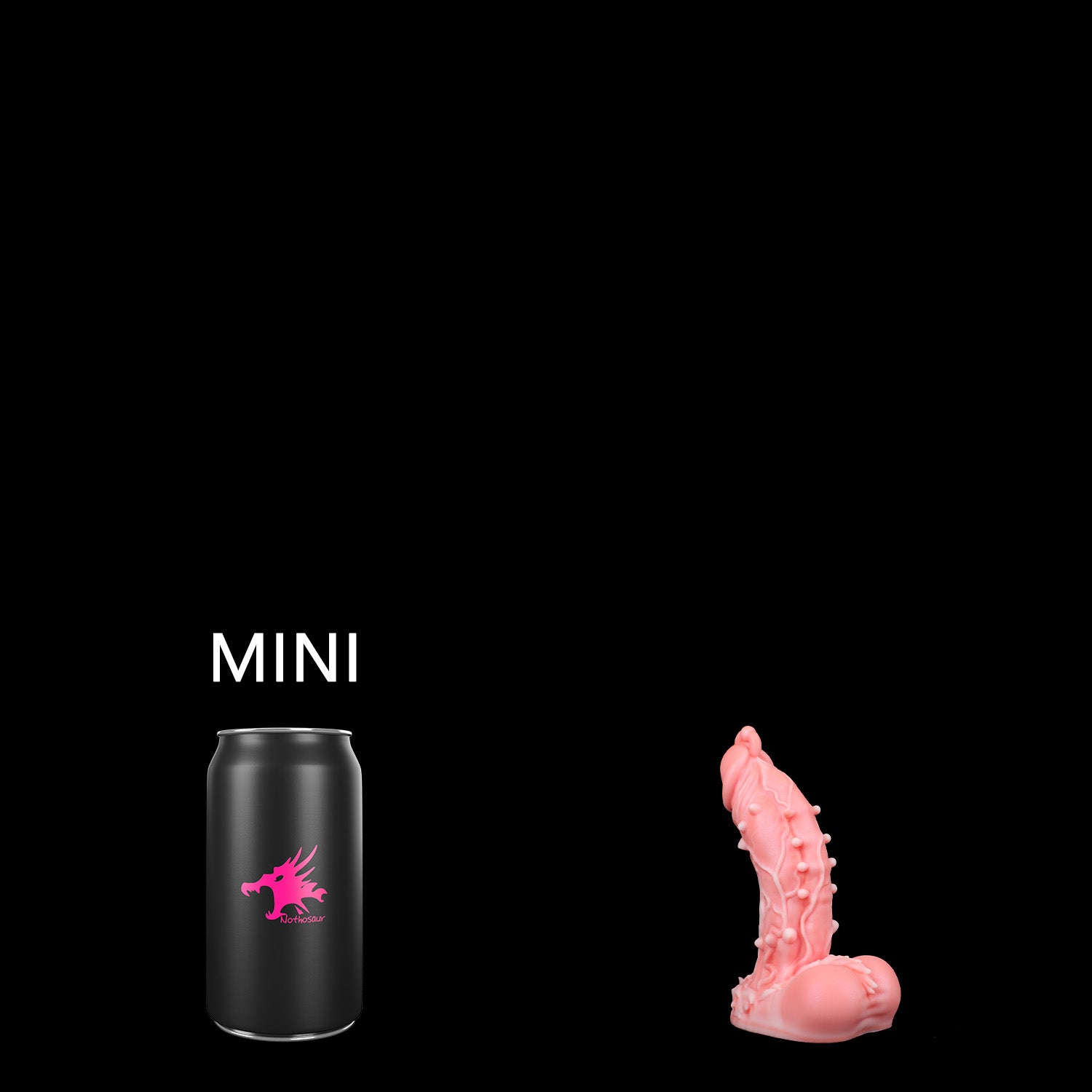 Nothosaur Oak monster giant dildo best massive anal dildo White Peach Color MINI SIZE