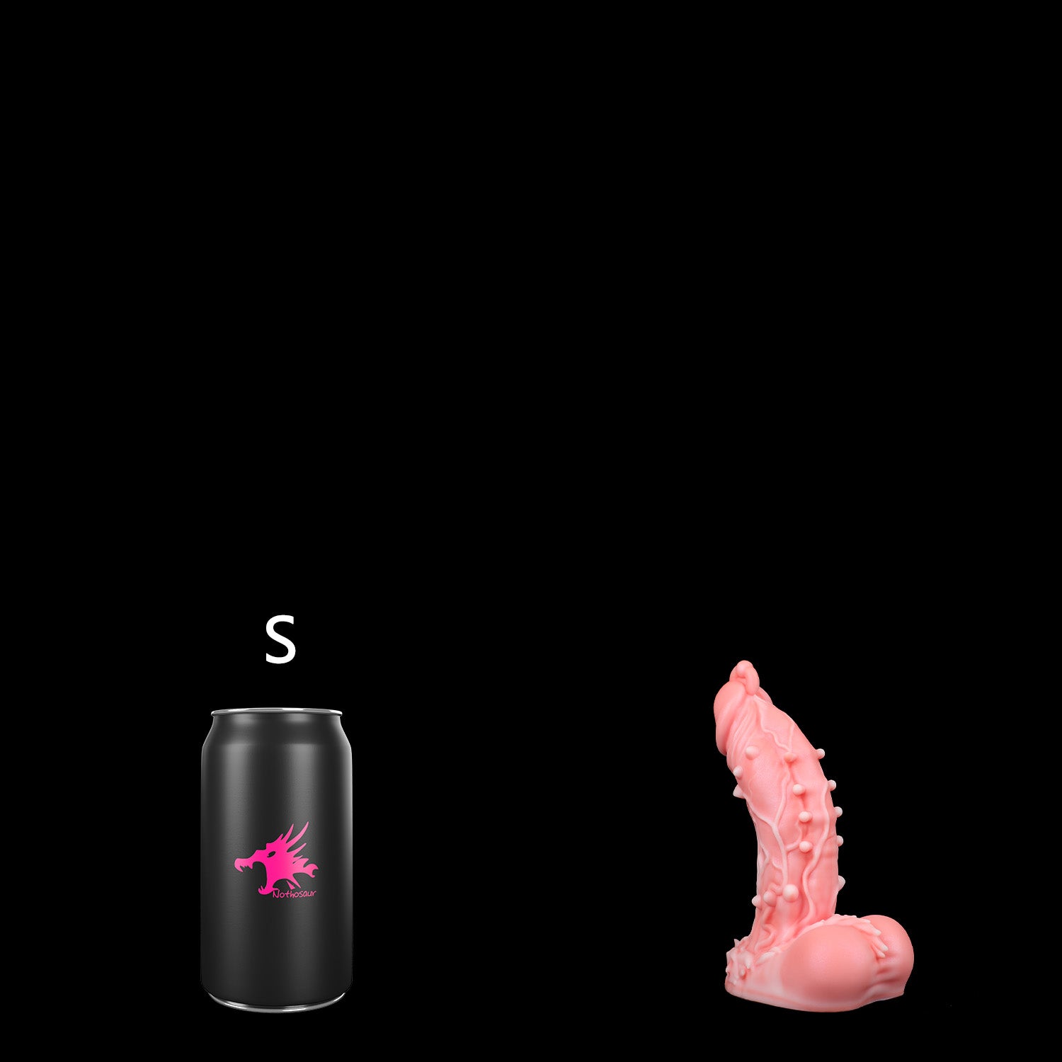 Nothosaur Oak monster giant dildo best massive anal dildo White Peach Color S SIZE