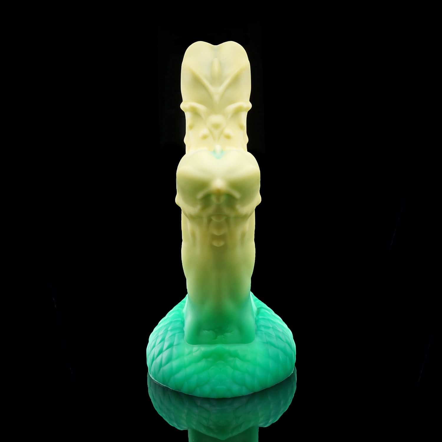 Bamboo Green Bamboo GreenBamboo Green nothosaur TWINS  fantasy dildo monster dildo double tip dildo ribbed dildo anal dildo