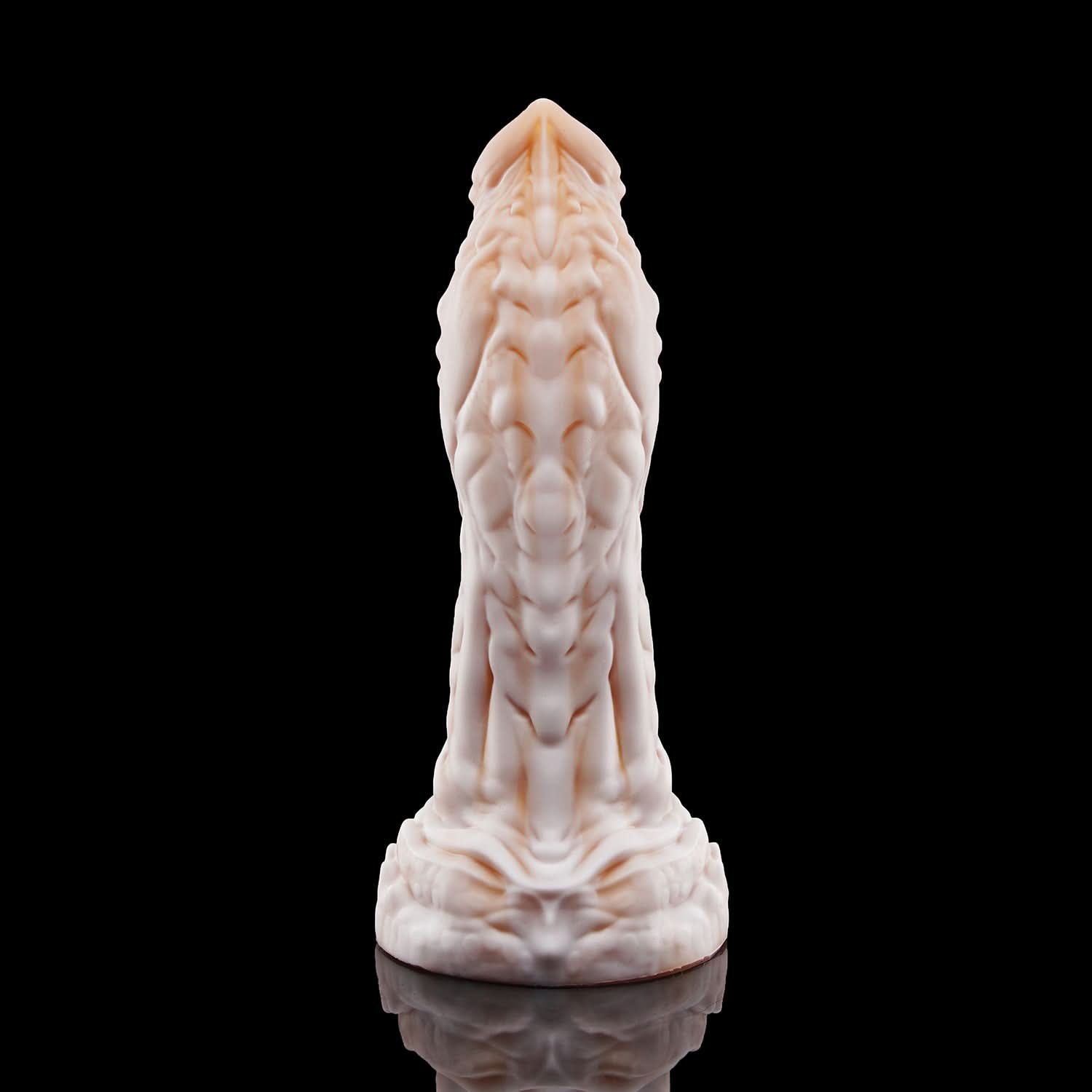 Noble White Gold nothosaur OPALEYE Fantasy dildo ridged shaft anal dildo for g spot curved tip