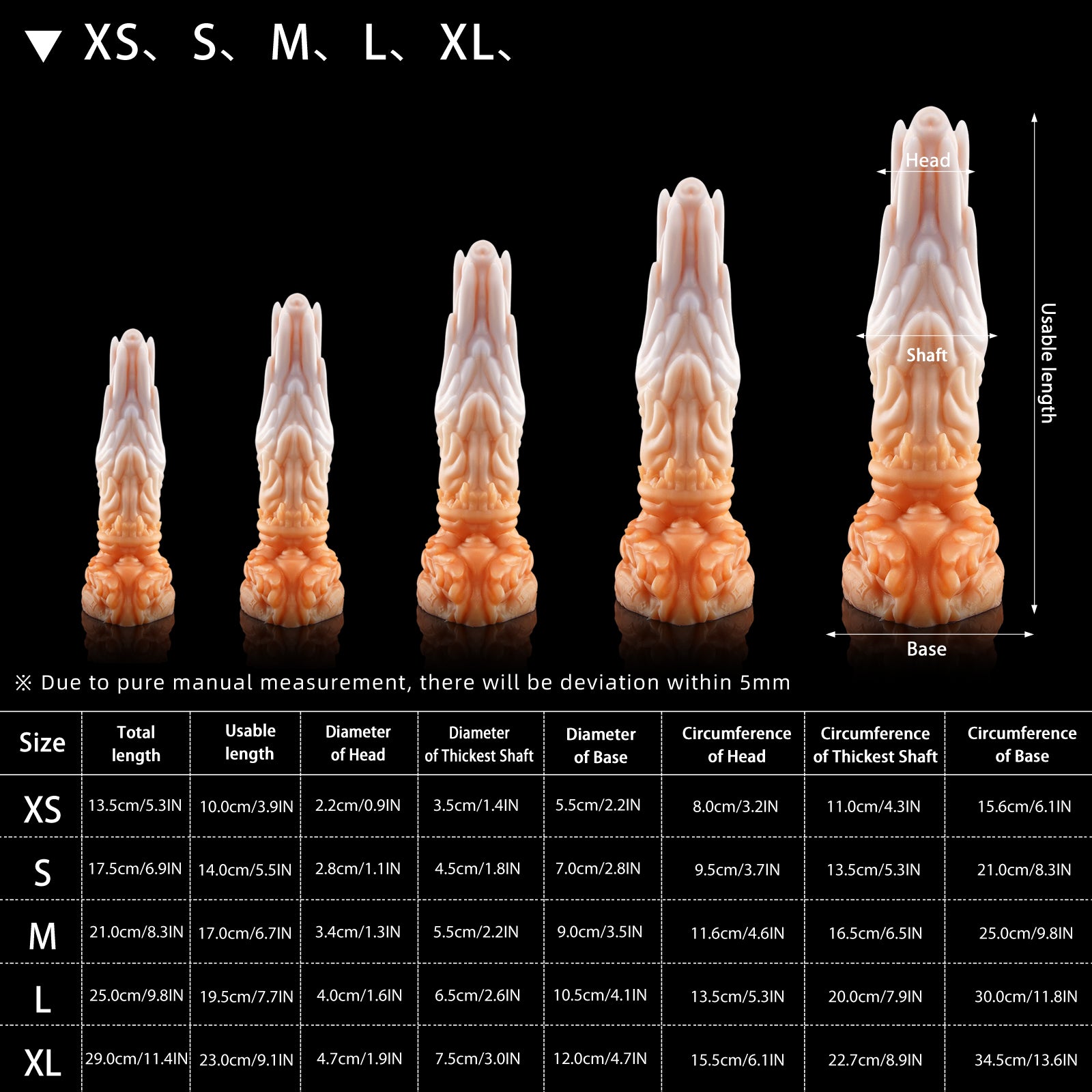 nothosaur Virgo Fantasy dildo cosmic dildo adult toy strap on dildo textured size chart