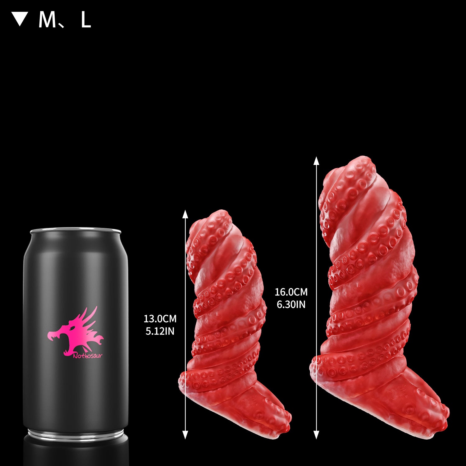 Nothosaur ALLA'S SNARE Silicone Penis sleeve cock sheath cuffs Extender make Thick Dildo Size Chart