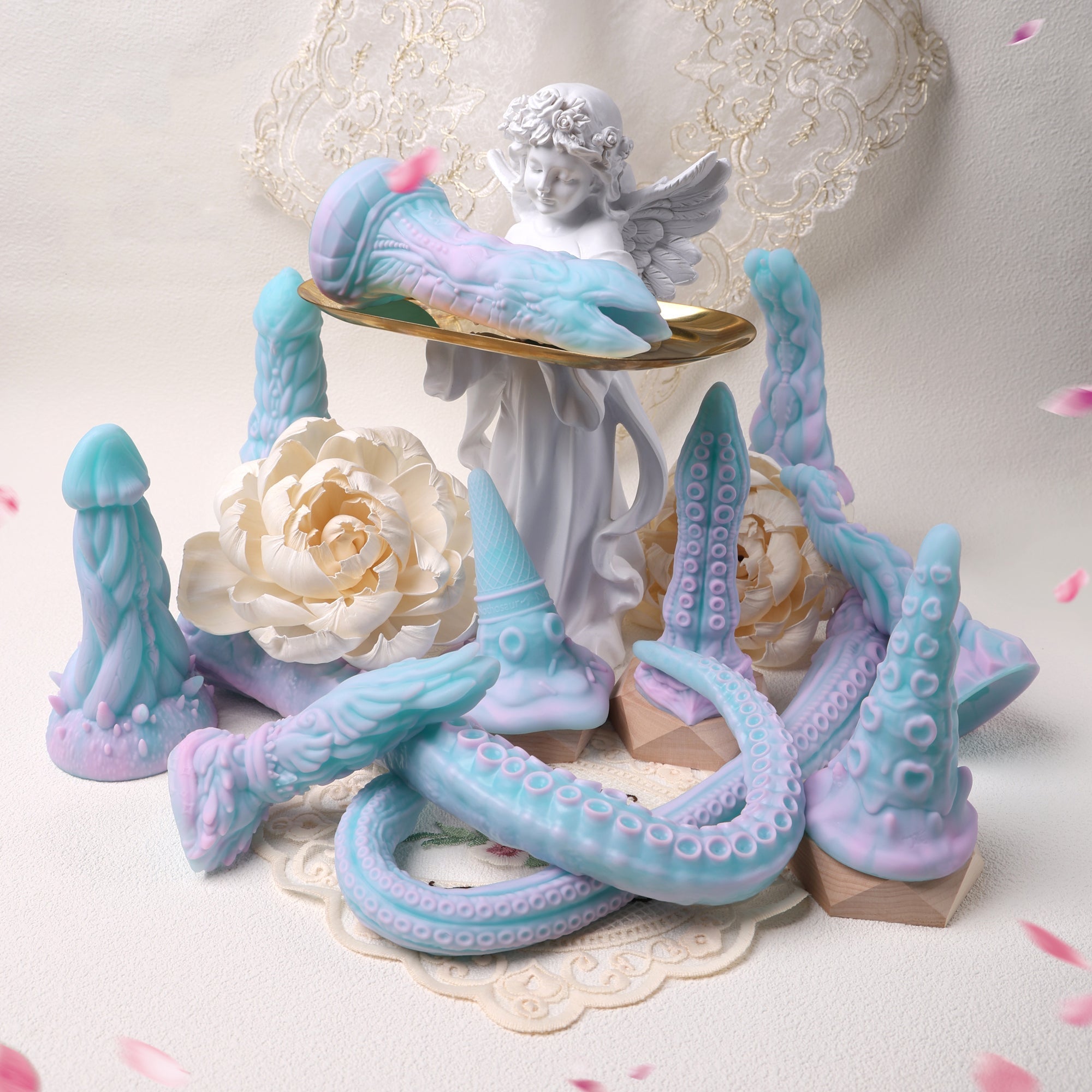 FAXI +TUBE-- Series Color Knot Dildo Knotted Fantasy Dildo