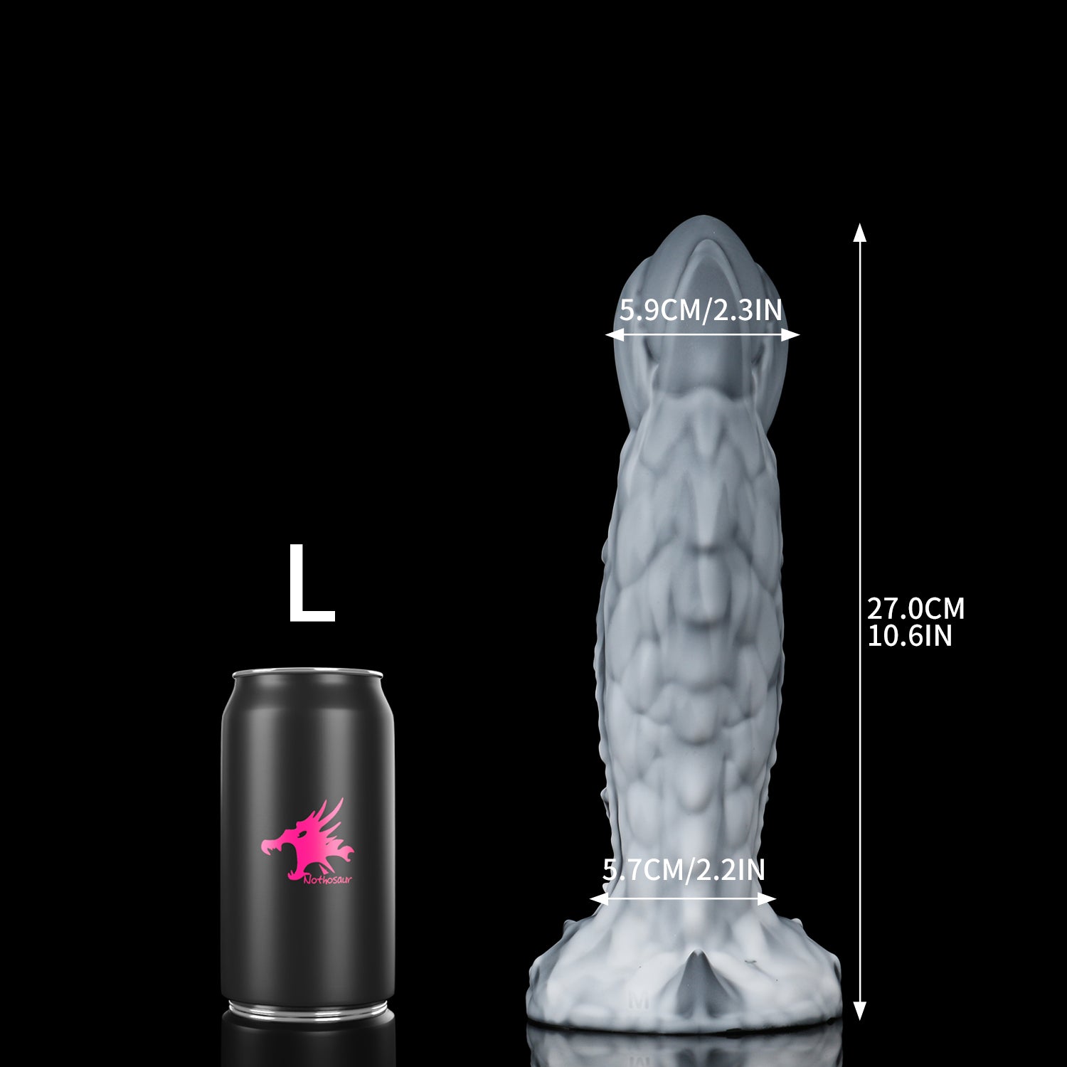 AlienSilver ZERGER II Fantasy dildo monster dildo adult toy strap on dildo soft L SIZE
