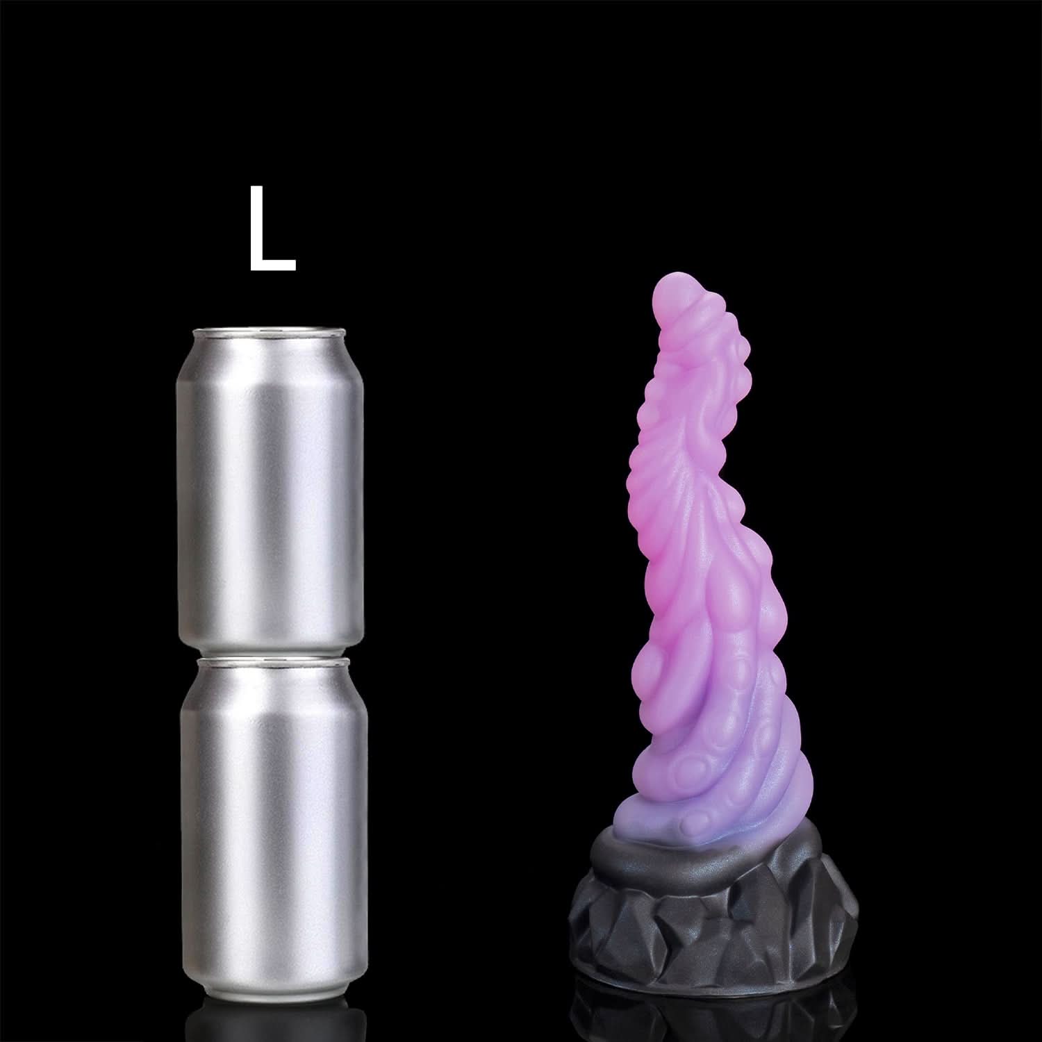 Mauve nothosaur SUPERBIA Fantasy dildo strap on dildo textured surface anal dildo fantasy toy L size