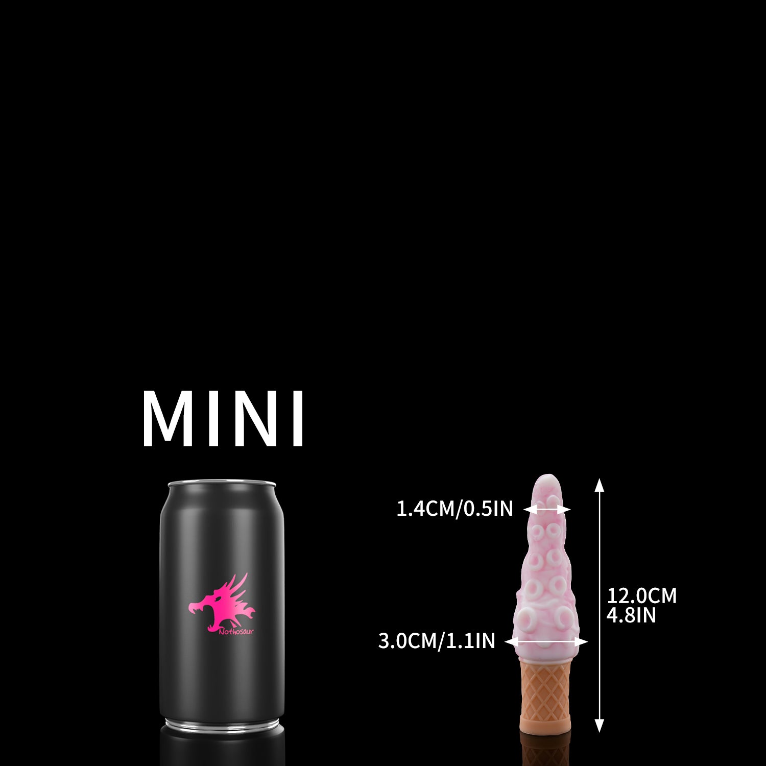 Milkberry nothosaur T-ICECREAM tentacle dildo MINI size