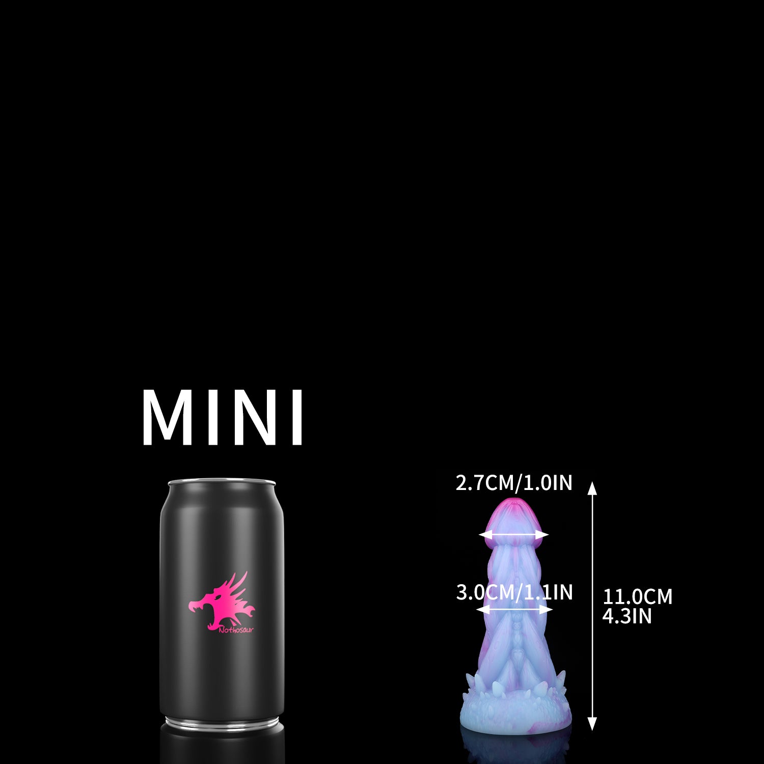 Streaming VioletBlue nothosaur moom Fantasy dildo ridged shaft anal dildo for g spot curved tip mini size