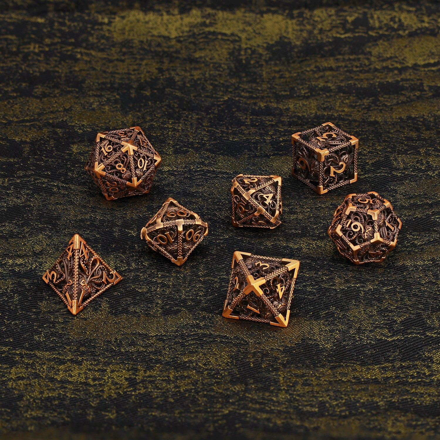 OCTOPUS METAL POLYHEDRON DICE