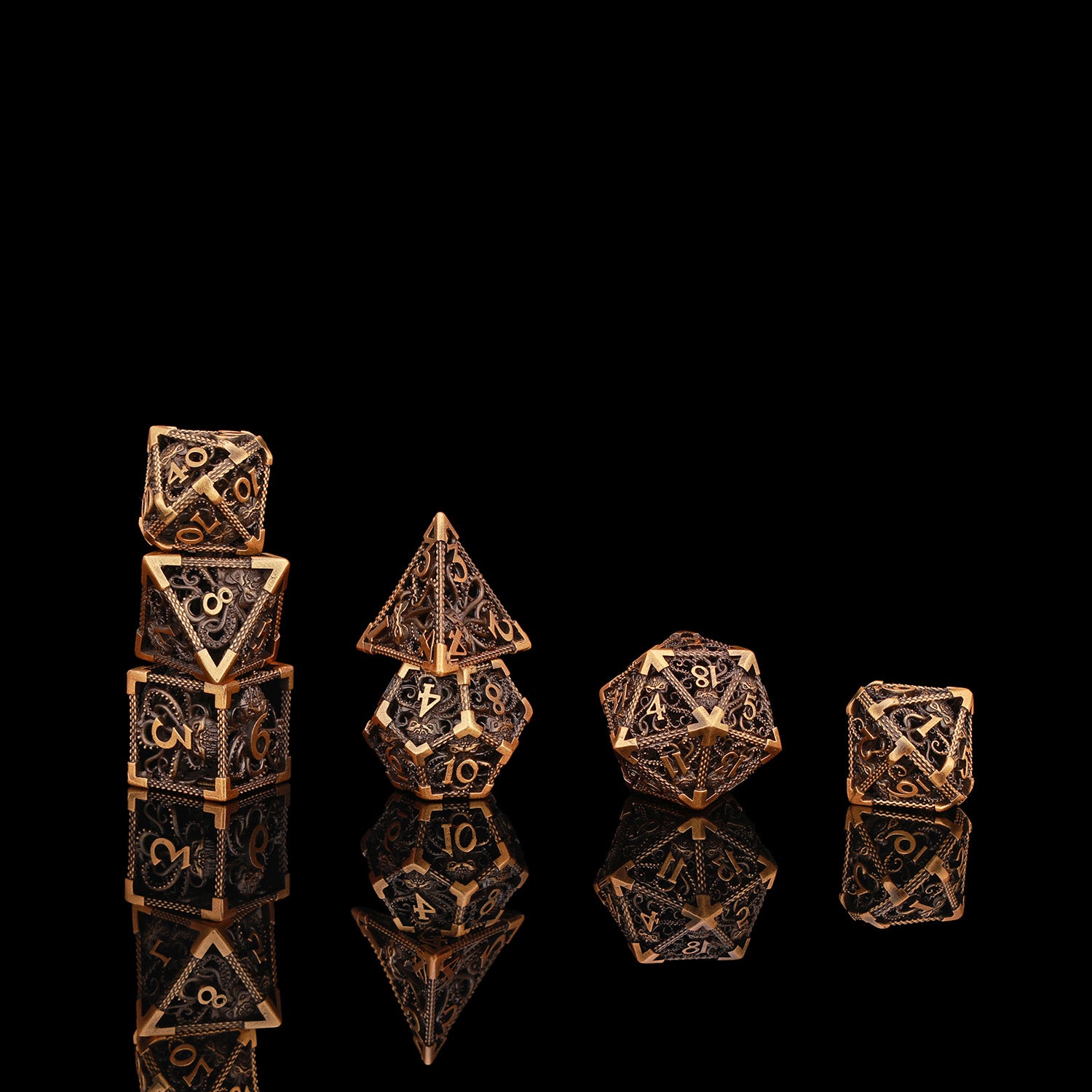 OCTOPUS METAL POLYHEDRON DICE