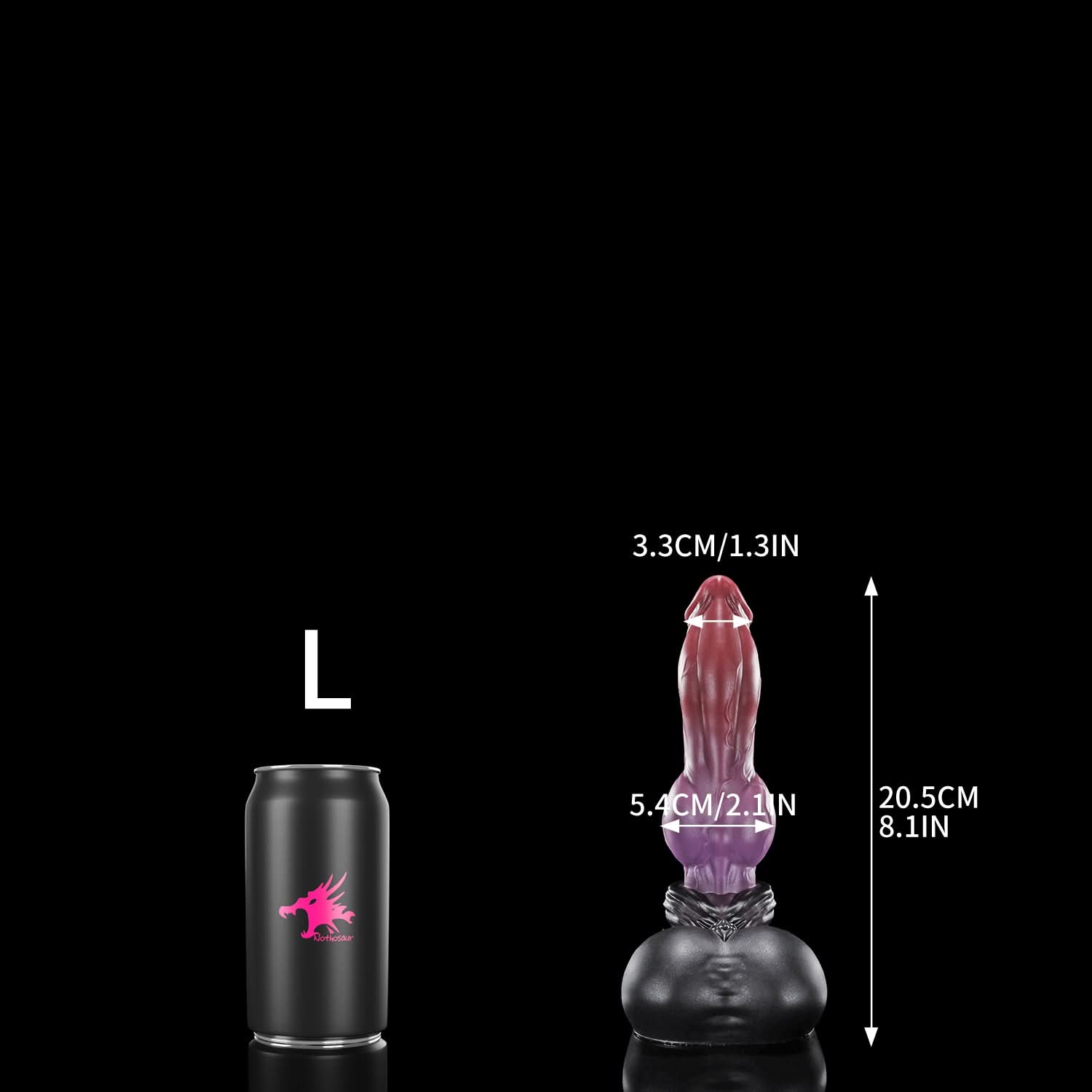 Nothosaur graemen best knotted dildo wolf knot dildo furry sex toy Iron Purple Night color size l