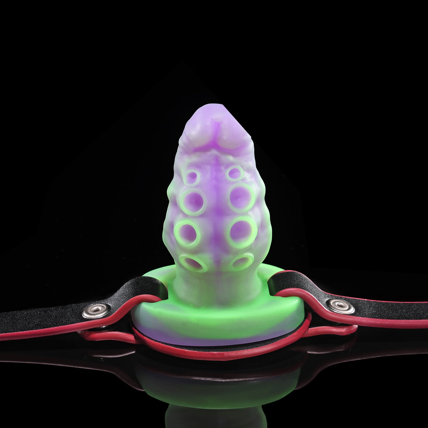 Nothosaur ALLA GAG tentacle mouth gag in pink silicone with adjustable black strap.