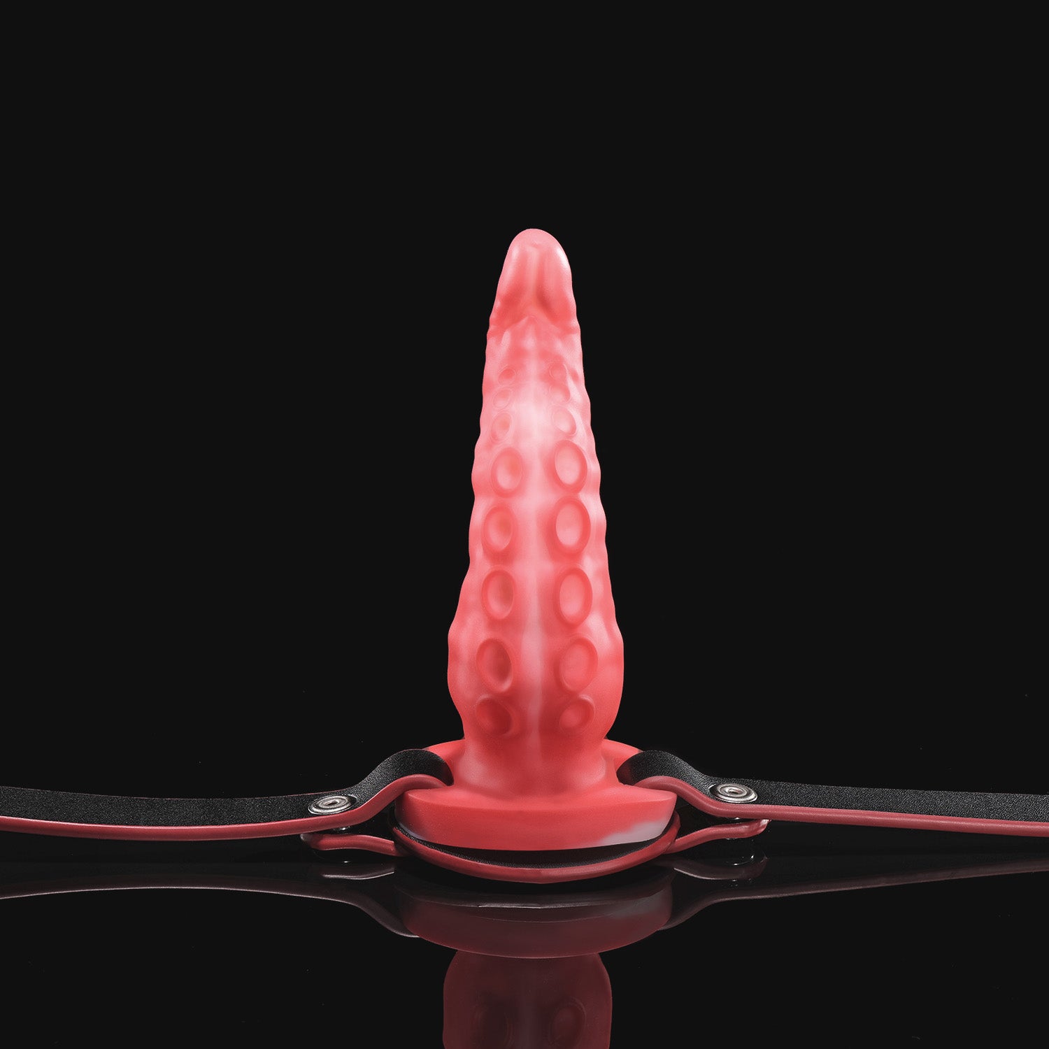 Nothosaur ALLA GAG tentacle mouth gag in pink silicone with adjustable black strap.