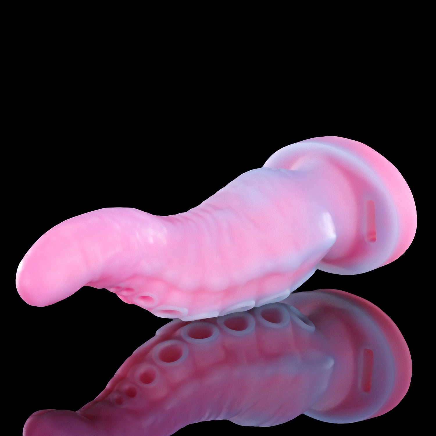 Nothosaur ALLA GAG tentacle mouth gag in pink silicone with adjustable black strap.