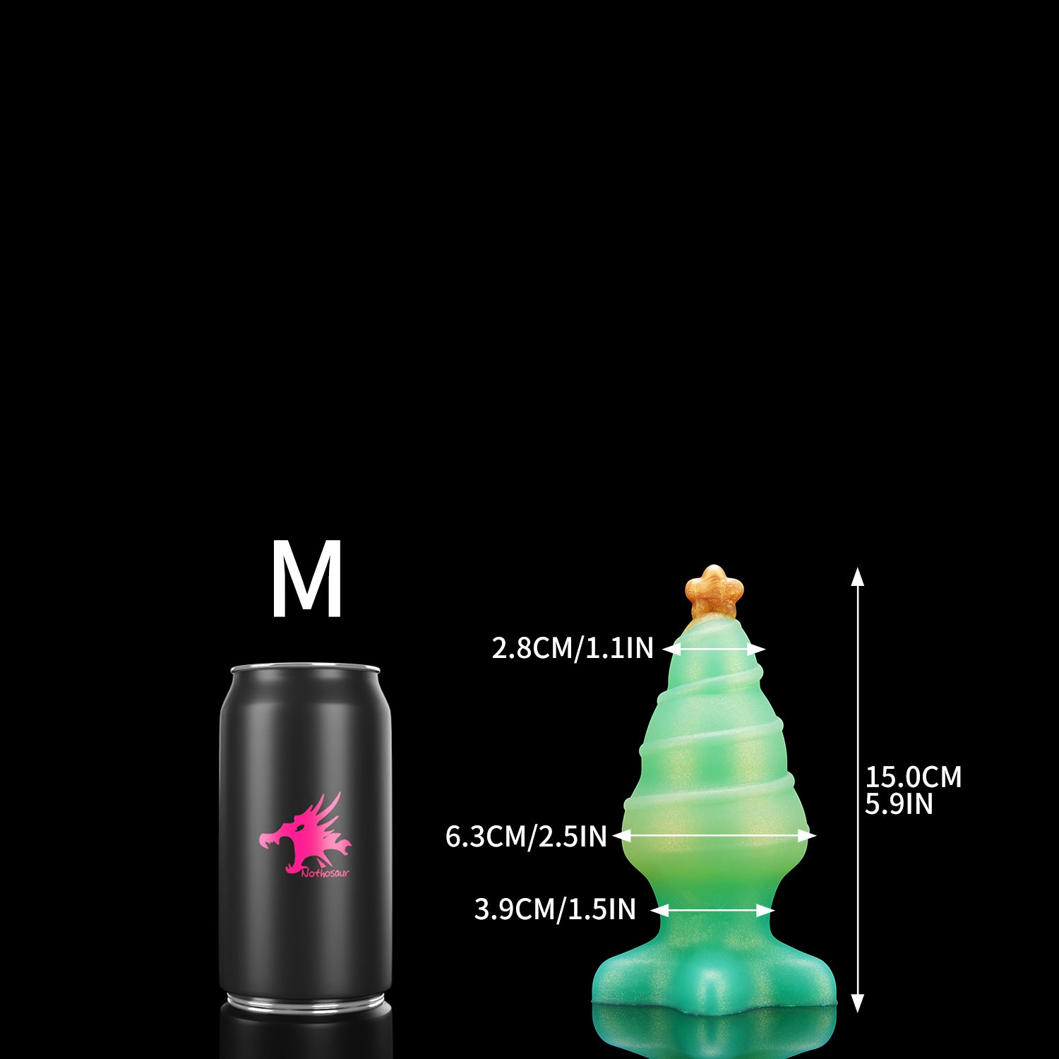 Nothosaur-jollyfantasy plug christmas tree plug fantasy silicone anal butt plug m size