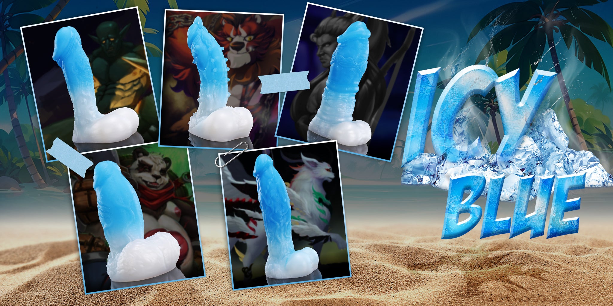 Nothosaur Fantasy Anal Dildo Anal Butt Plug Banner