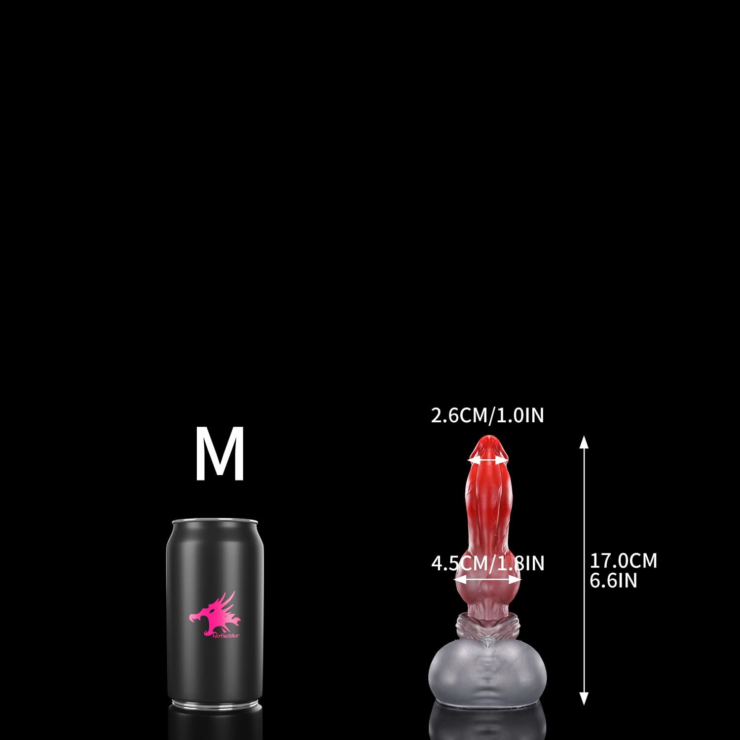 Nothosaur graemen best knotted dildo wolf knot dildo furry sex toy Iron BloodSilver color size m