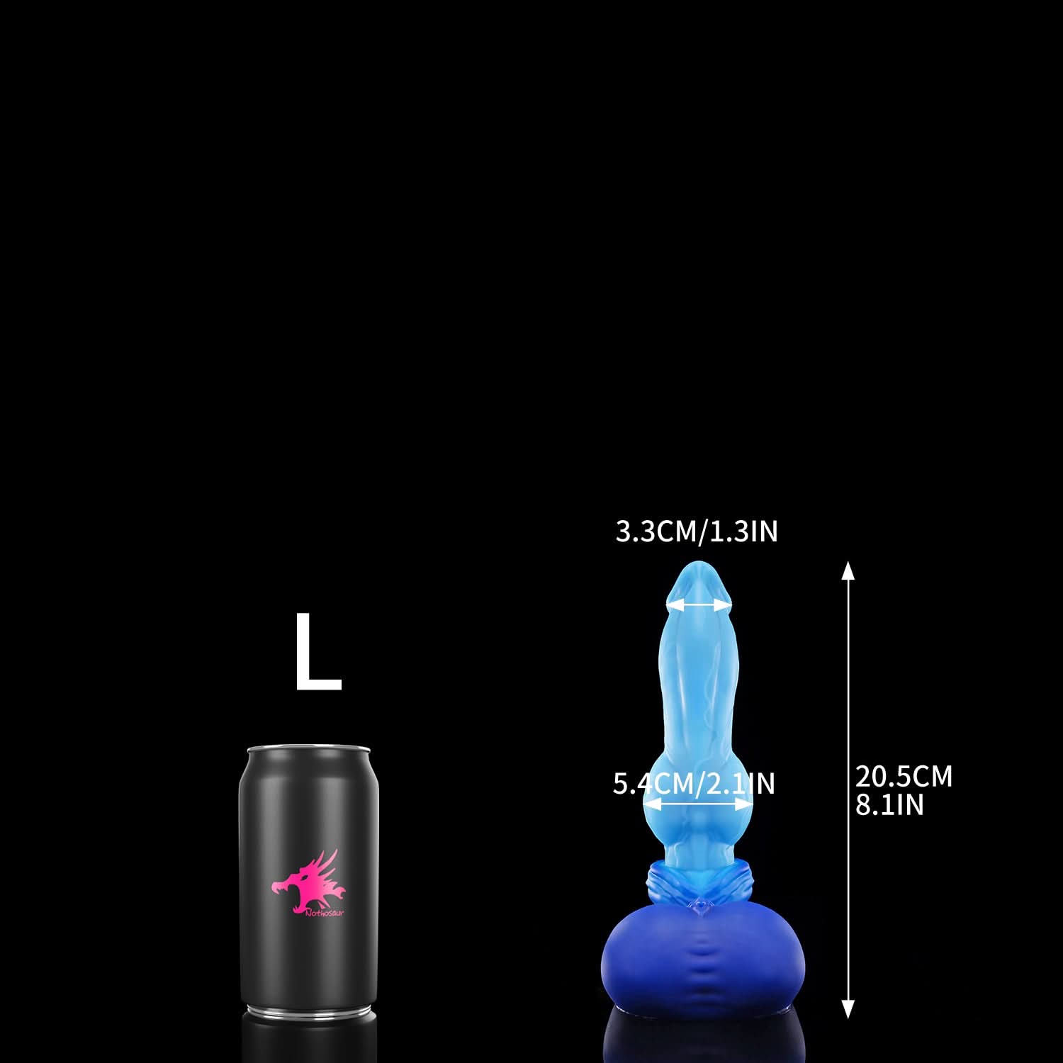 Nothosaur GRAEMEN + TUBE Ejaculating Dildo for Beginners for G Spot and Anal Prostate L Size