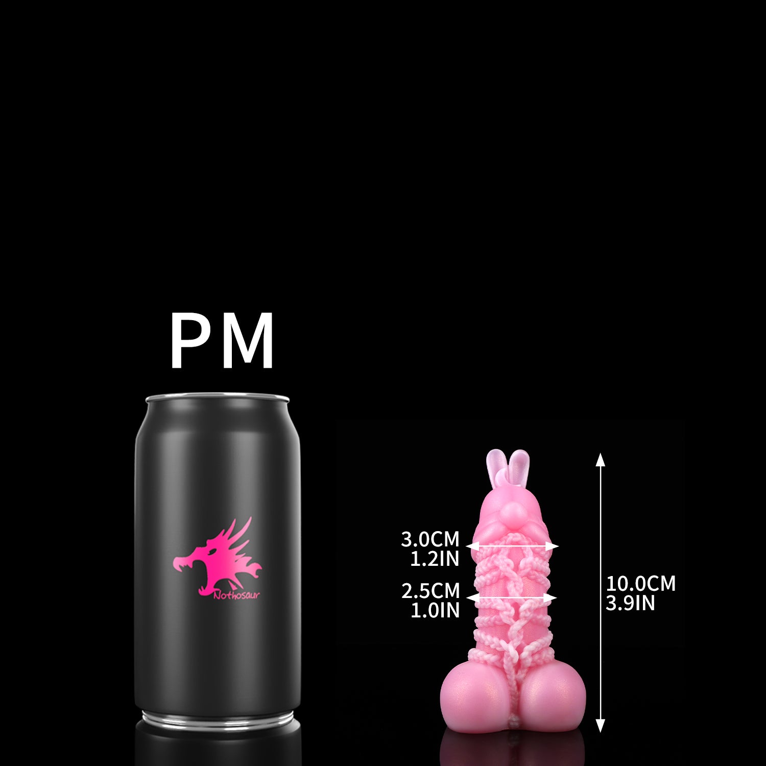 Bubblegum nothosaur TEWI Fantasy dildo rabbit dildo anal dildo monster dildo pink toy pm size