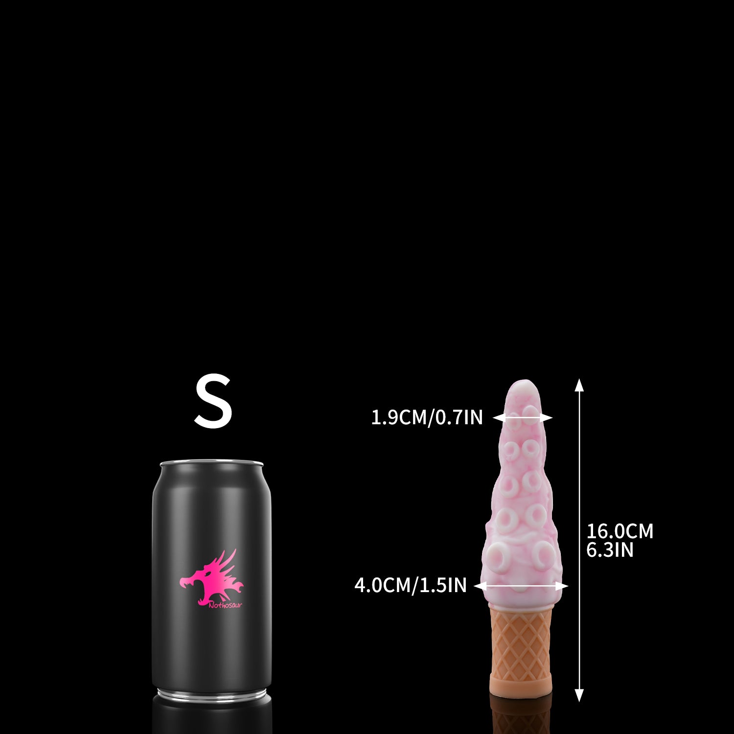 Milkberry Milkberry nothosaur T-ICECREAM tentacle dildo S size