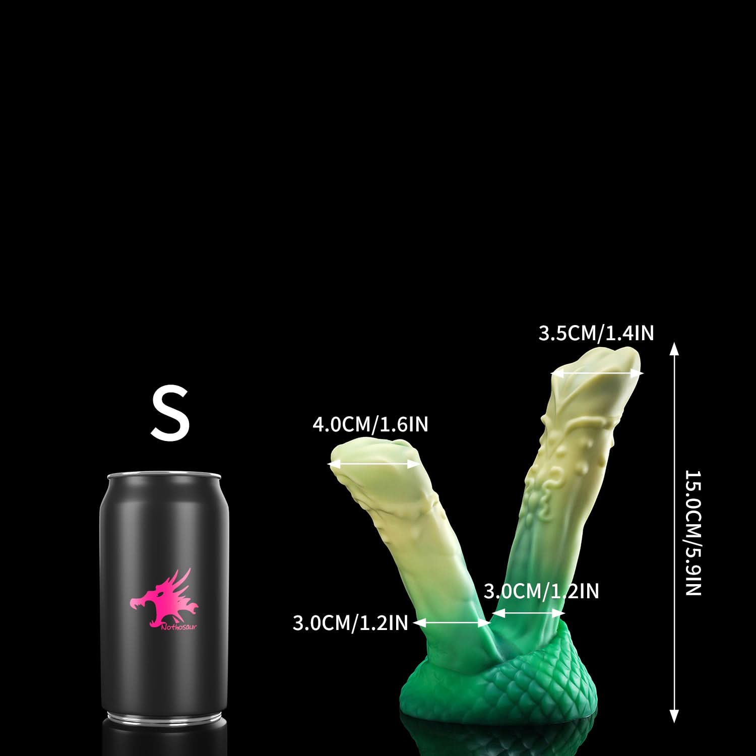 Bamboo GreenBamboo Green nothosaur TWINS  fantasy dildo monster dildo double tip dildo ribbed dildo anal dildo s size