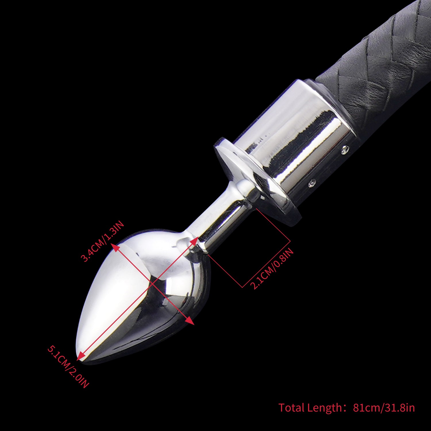 nothosaur MEPH'S TAIL Fantasy toy tail plug anal dildo soft silicone BDSM toy size chart