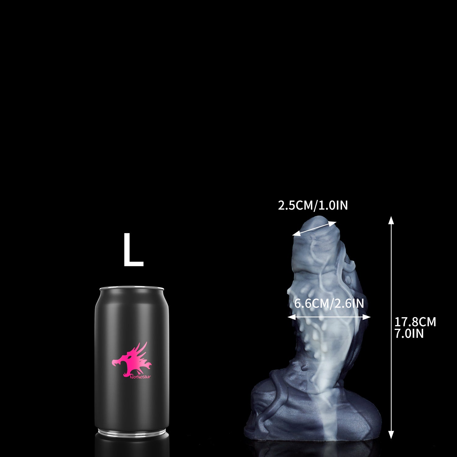 Glacial LiquidWhite(GITD)NOTHOSAUR TORBEN Fantasy dildo alien dildo anal dildo textured design adult toy L size