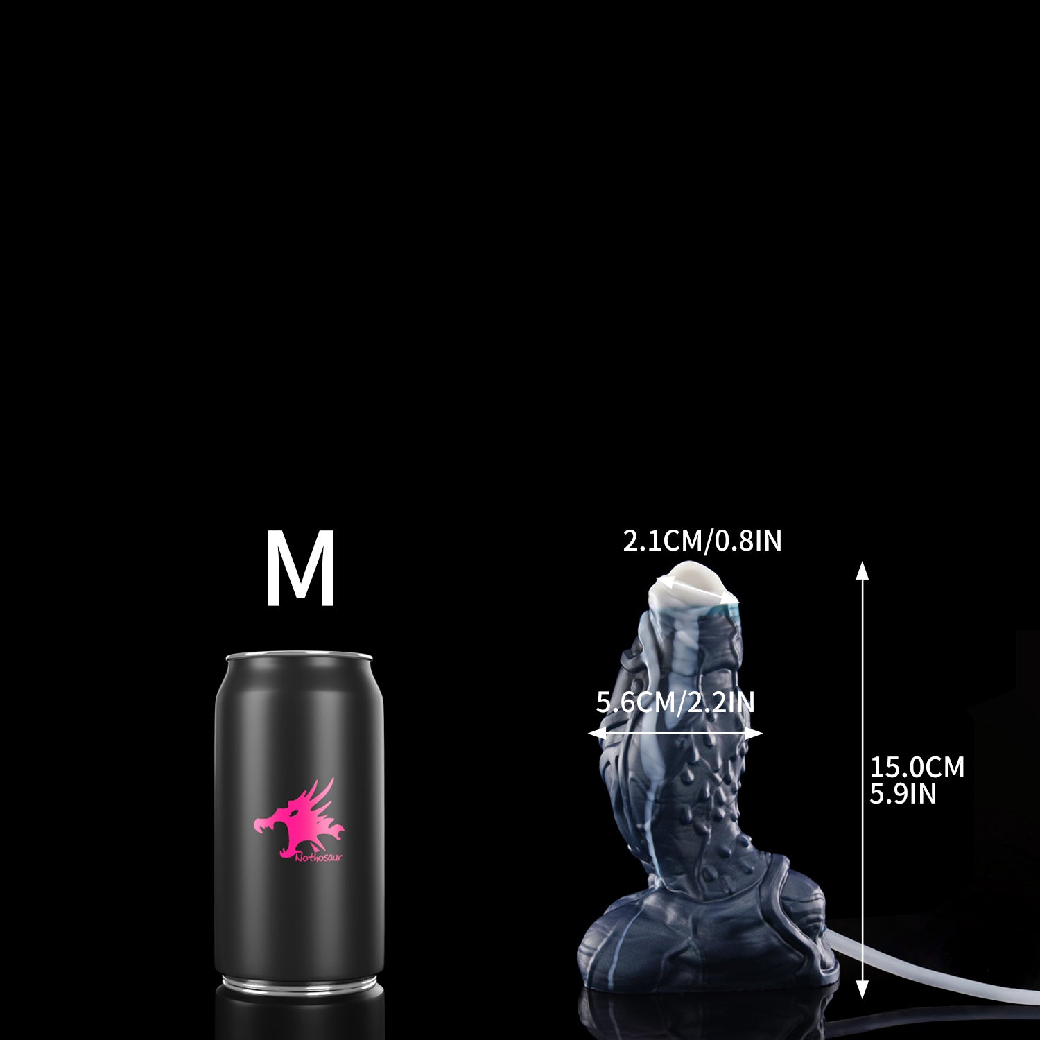 Nothosaur Torben+tube Anal thick dildo for Beginners for G Spot and Anal Prostate M Size