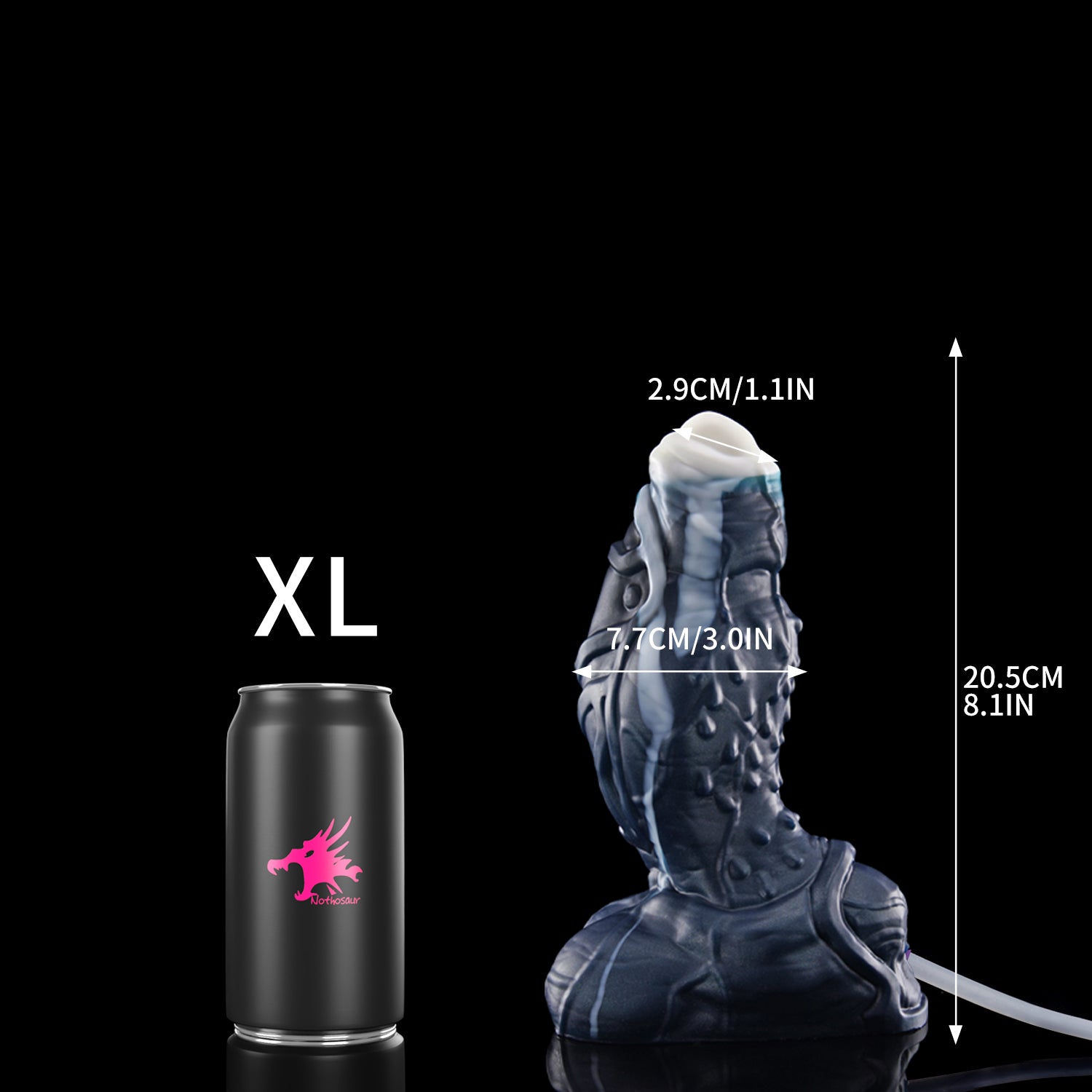 Nothosaur Torben+tube Anal thick dildo for Beginners for G Spot and Anal Prostate XL Size