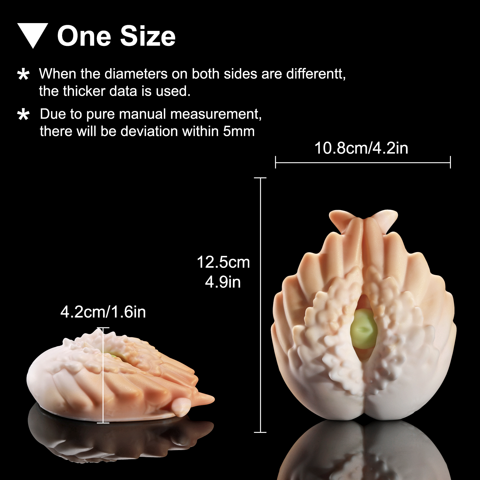nothosaur Virgo's Gaze Female stimulator unique design soft waterproof rechargeable size chart