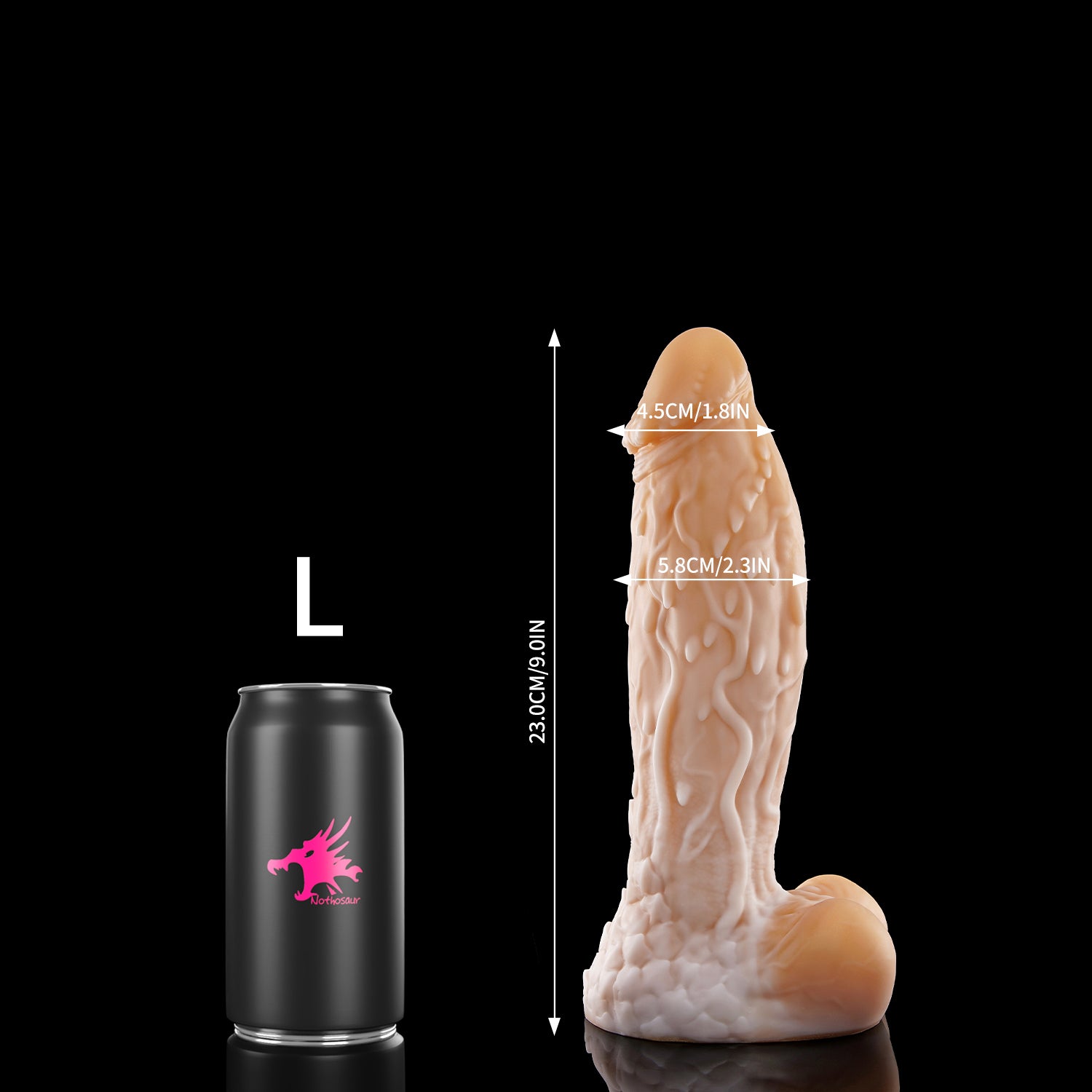 NOTHOSAUR WIZII Fantasy dildo hentai dildo ribbed surface silicone for g spot L size