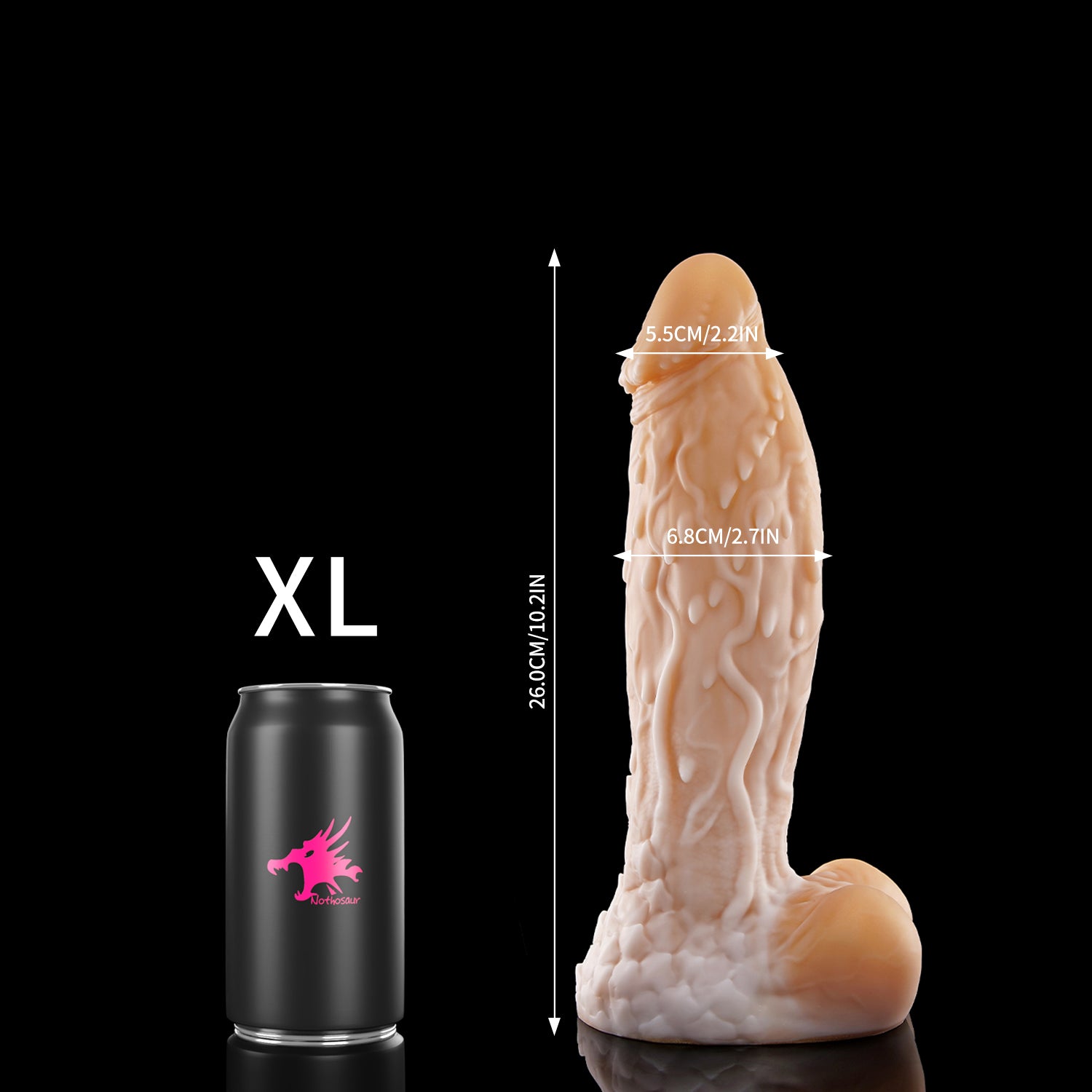 NOTHOSAUR WIZII Fantasy dildo hentai dildo ribbed surface silicone for g spot XL size