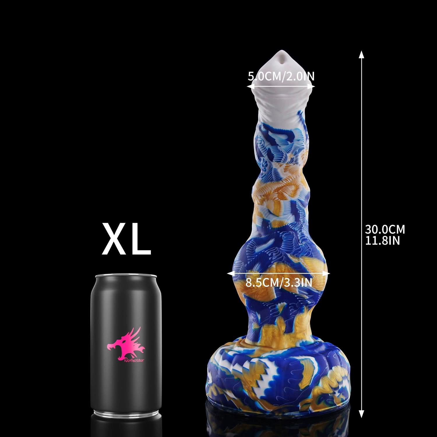 nothosaur Gemstone Green Fantasy dildo XL SIZE