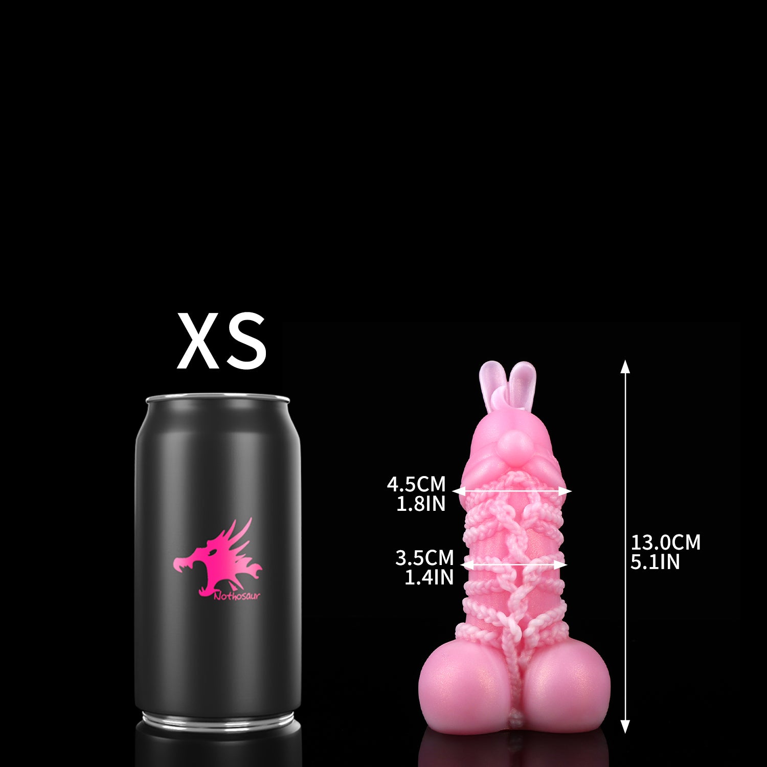 Bubblegumnothosaur TEWI Fantasy dildo rabbit dildo anal dildo monster dildo pink toy xs size
