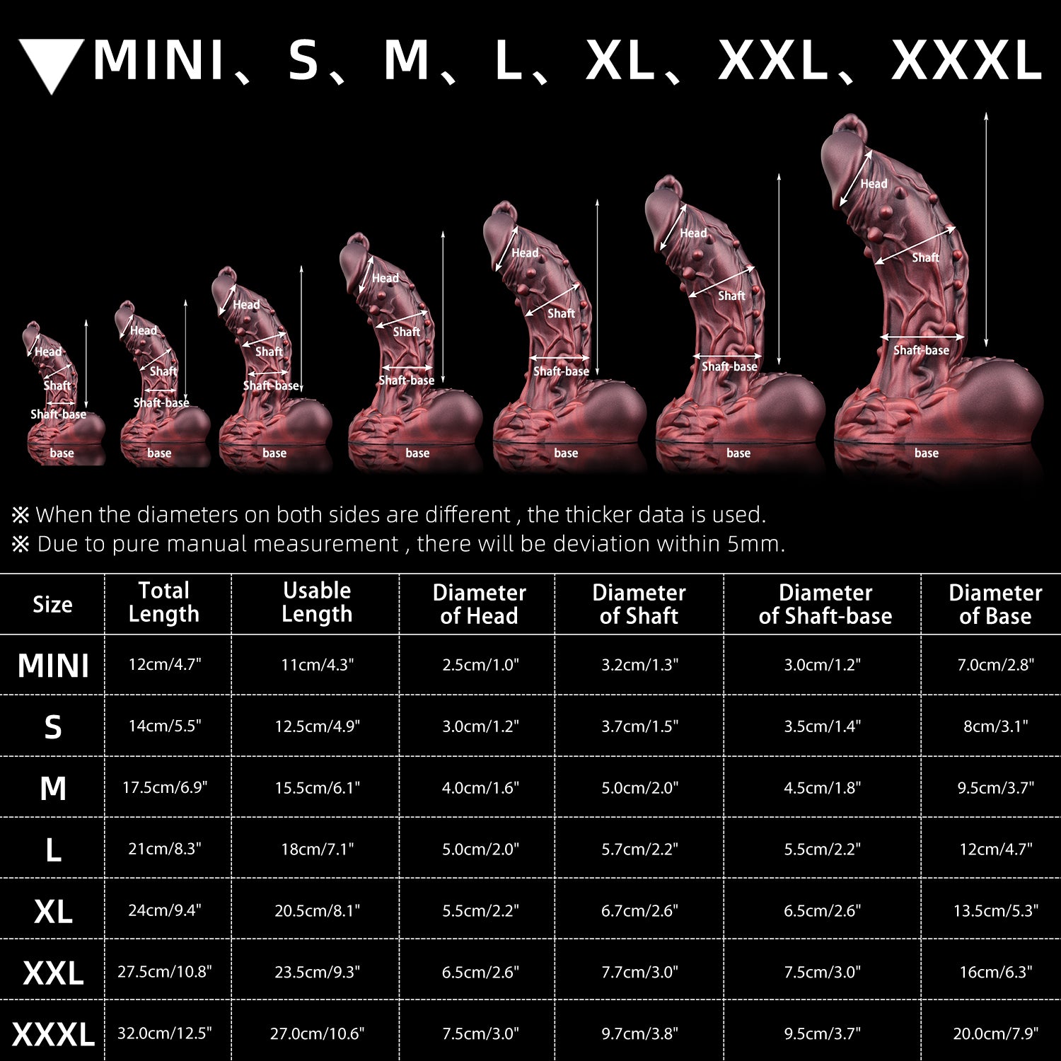 Nothosaur toys Oak monster giant dildo best massive anal dildo Rust Red color