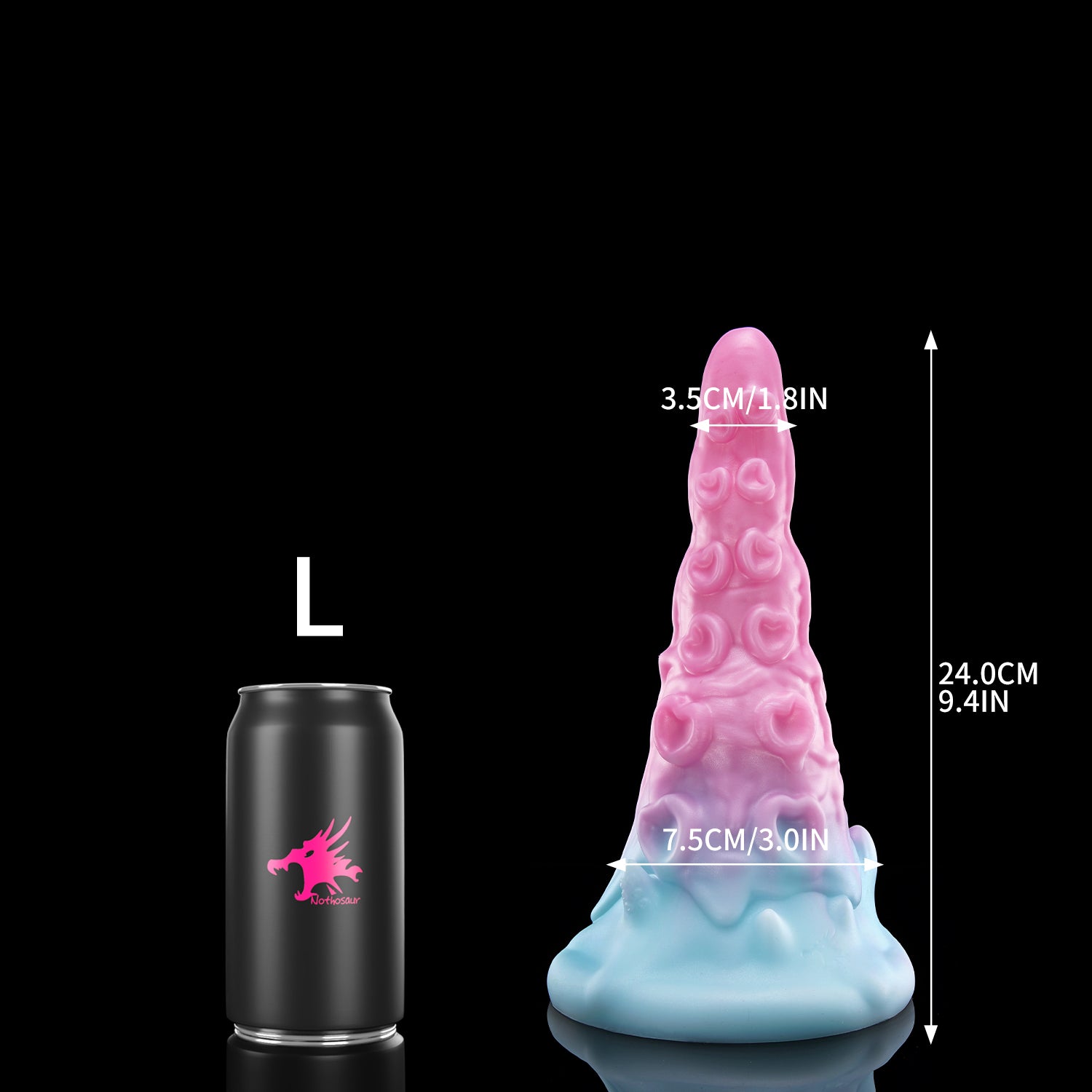 Nothosaur SUNDAY tentacle dildo L size