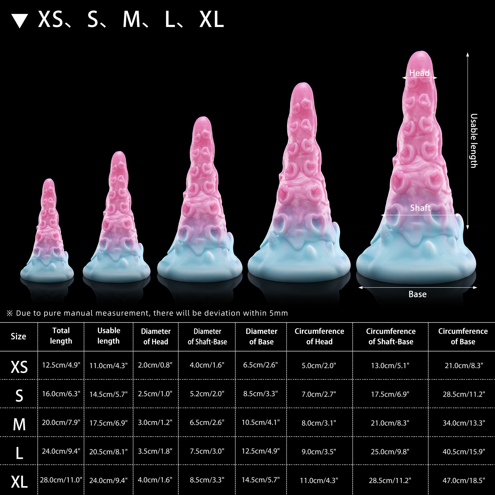Dreamy Elf Dreamy Elf Nothosaur SUNDAY tentacle dildo size chart