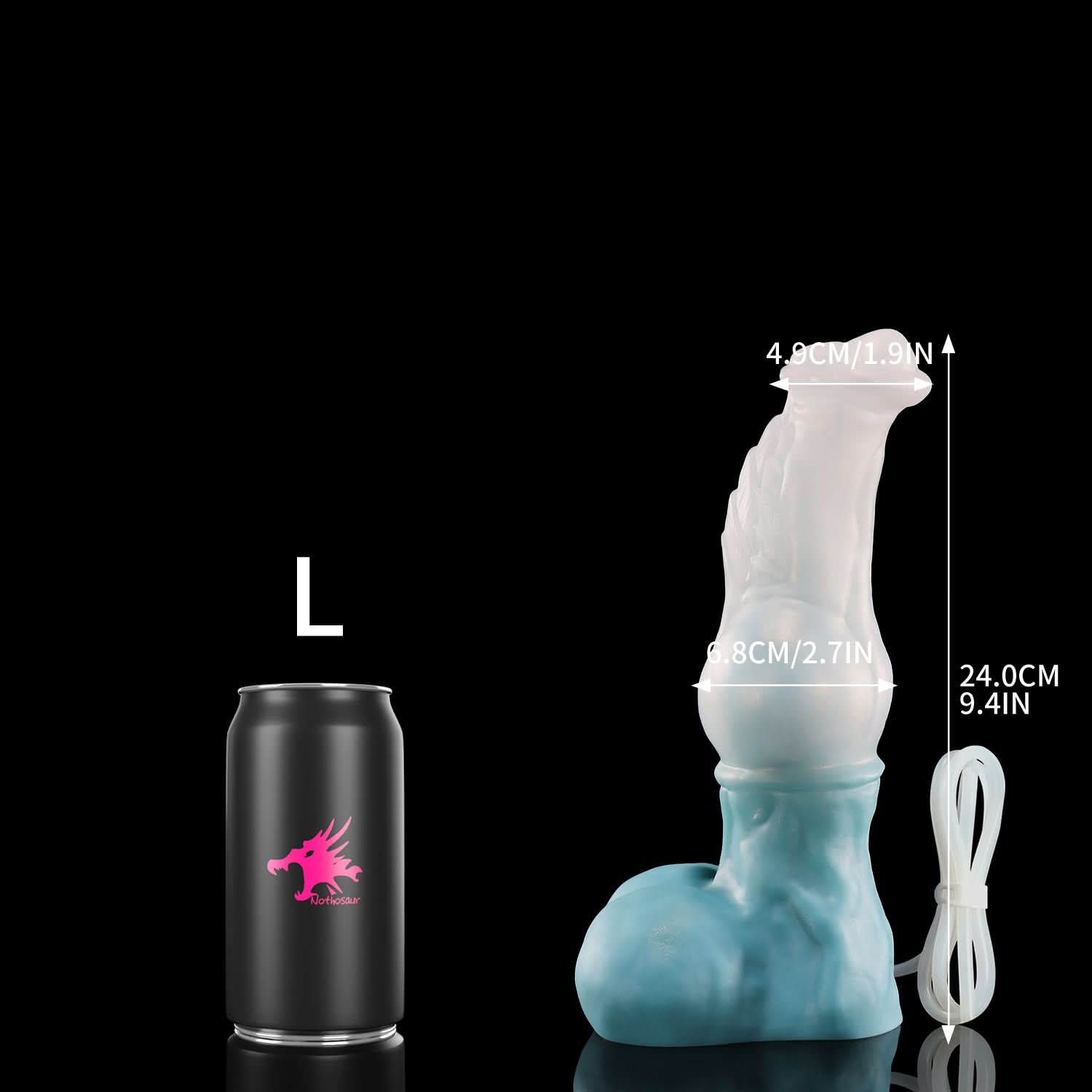 Nothosaur FAXI Knotted Dildo for Beginners for G Spot and Anal Prostate L Size