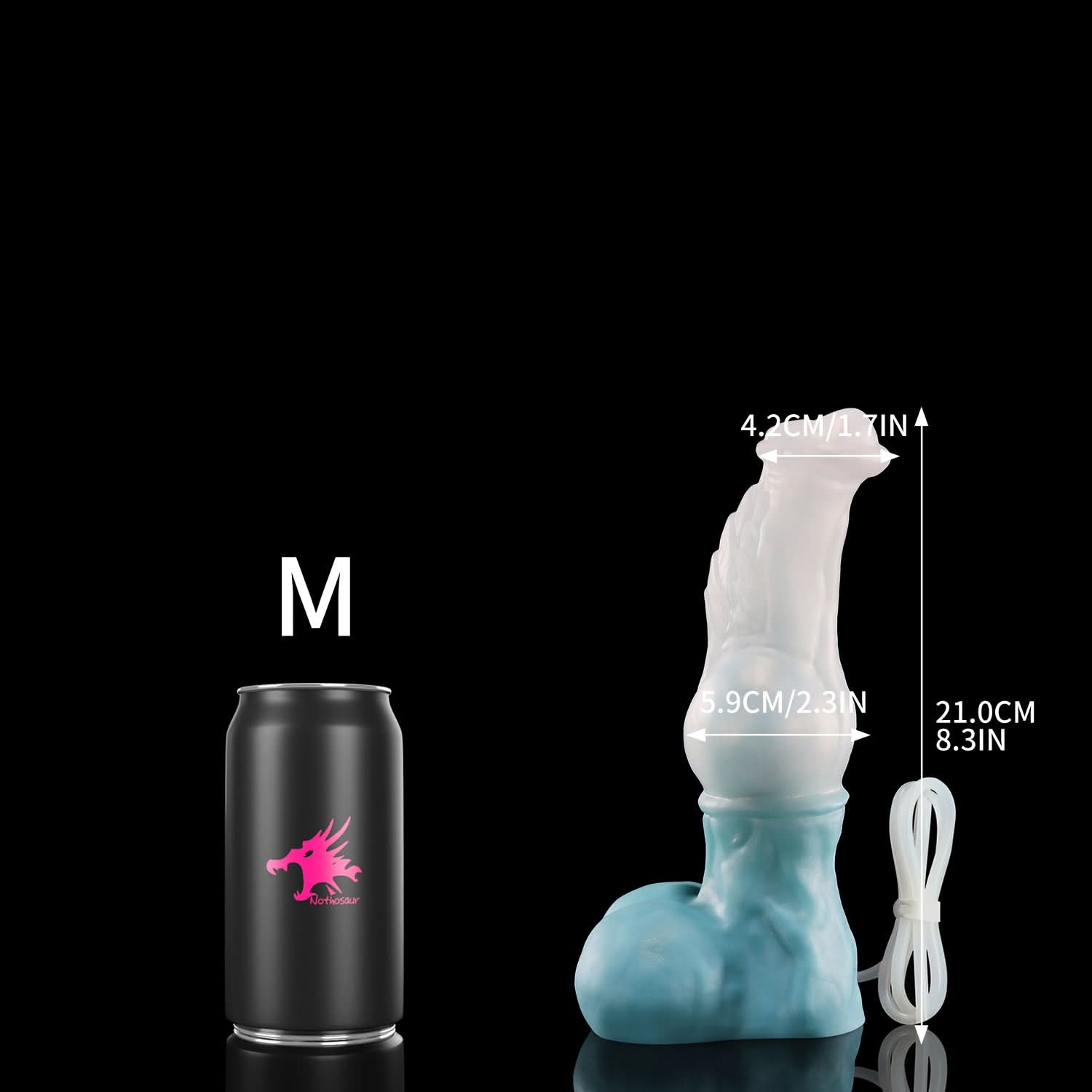 Nothosaur FAXI Knotted Dildo for Beginners for G Spot and Anal Prostate M Size
