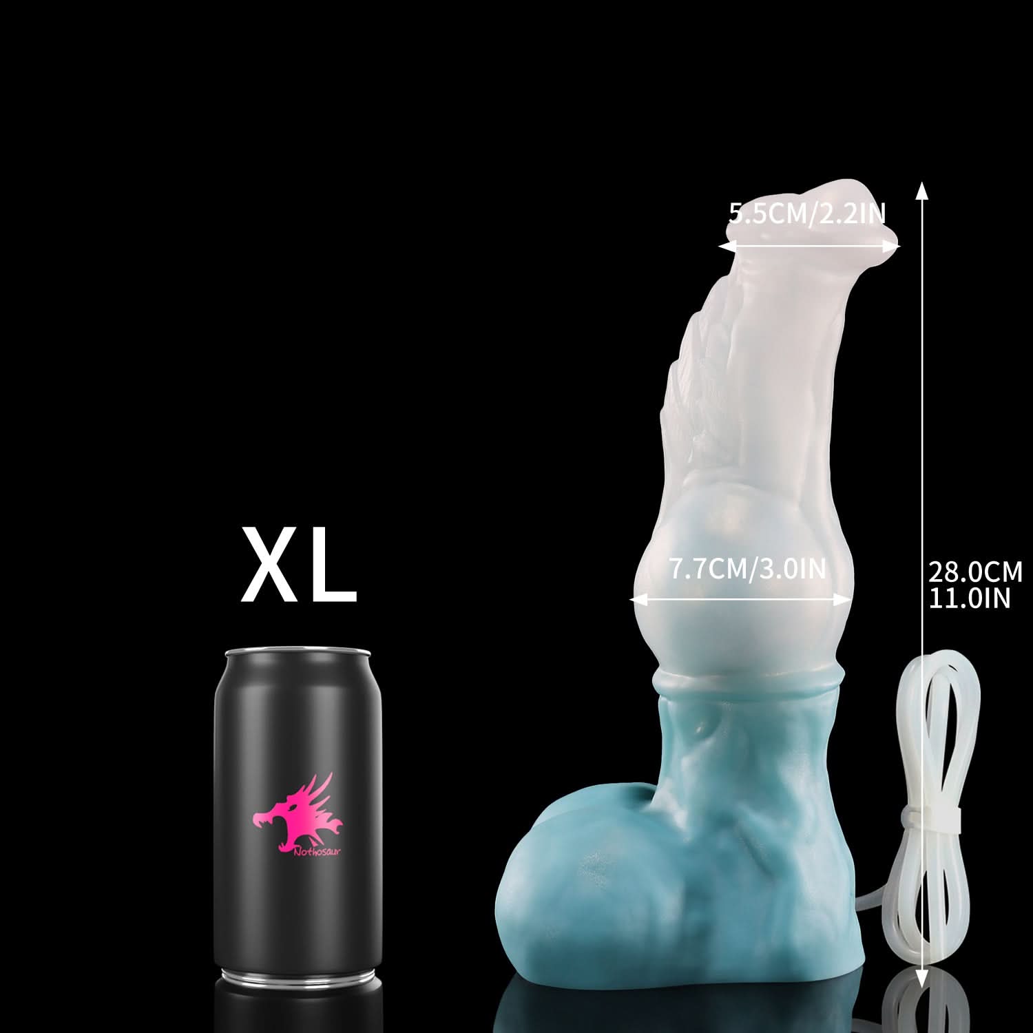 Nothosaur FAXI Knotted Dildo for Beginners for G Spot and Anal Prostate XL Size