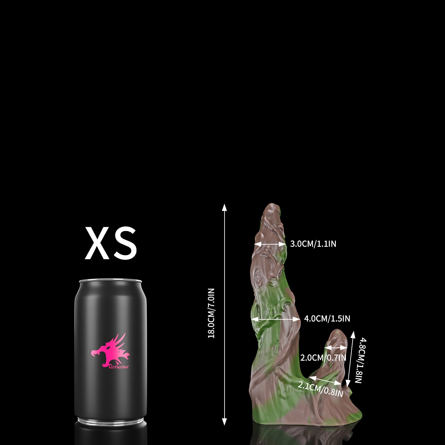 nothosaur LYSAN fantasy dildo monster dildo bumpy dildo sci fi dildo XS SIZE