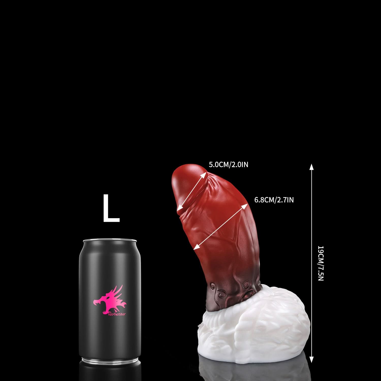 nothosaur STORMSTOUT Fantasy dildo thick shaft anal dildo curved base strap on dildo L size