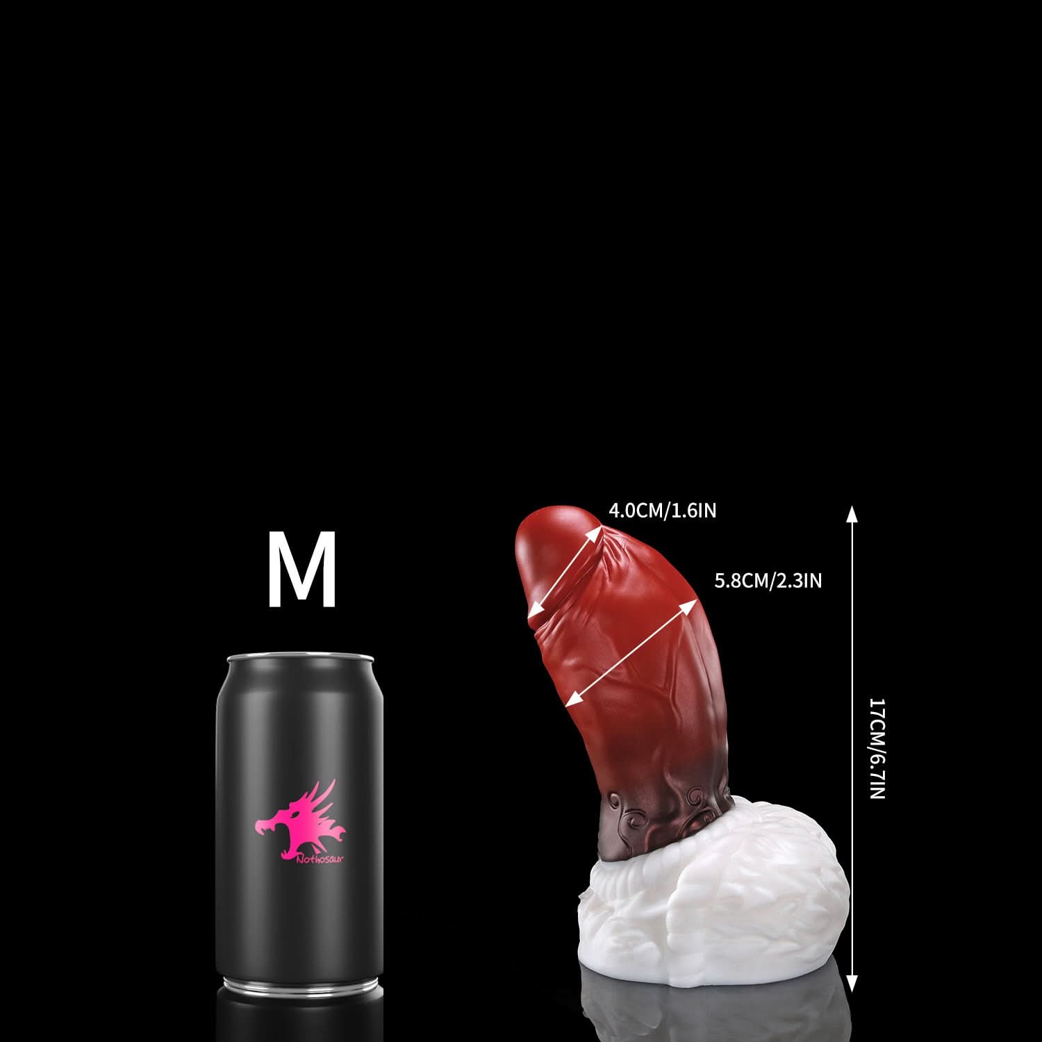 nothosaur STORMSTOUT Fantasy dildo thick shaft anal dildo curved base strap on dildo m size
