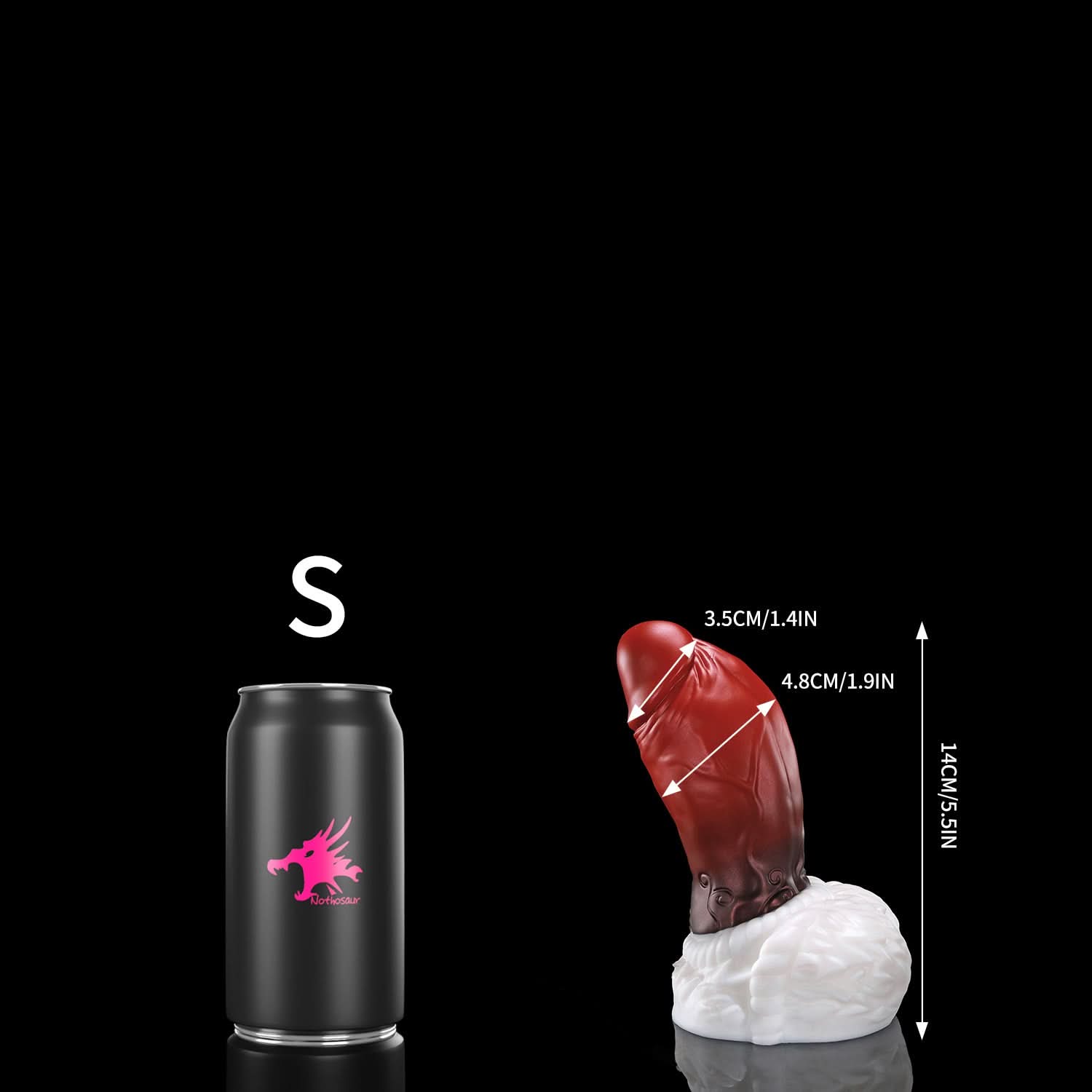 nothosaur STORMSTOUT Fantasy dildo thick shaft anal dildo curved base strap on dildo s size