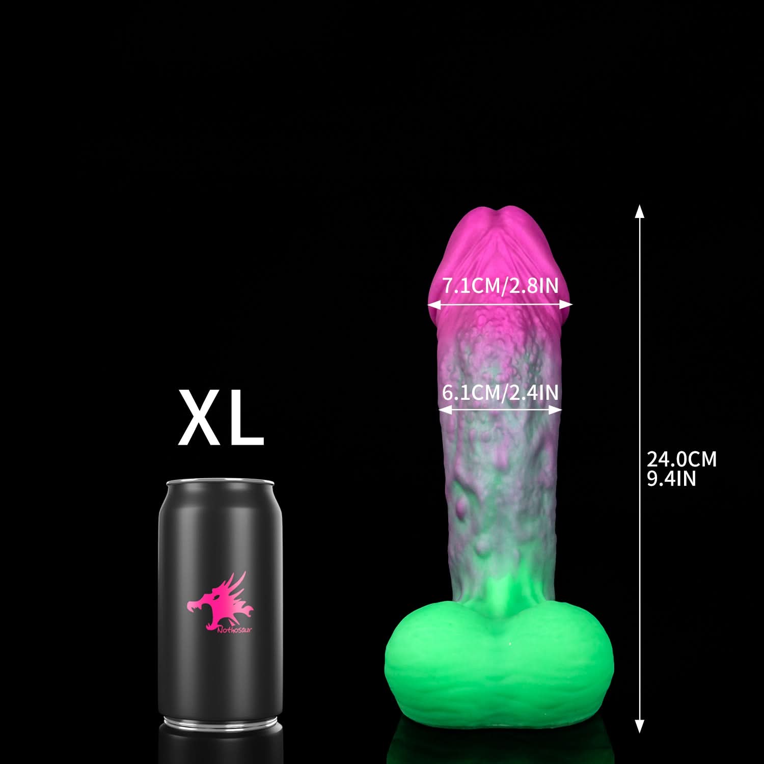 Nothosaur GOBLIN fantasy monster dildo with a rounded head and textured shaft - product view 10
