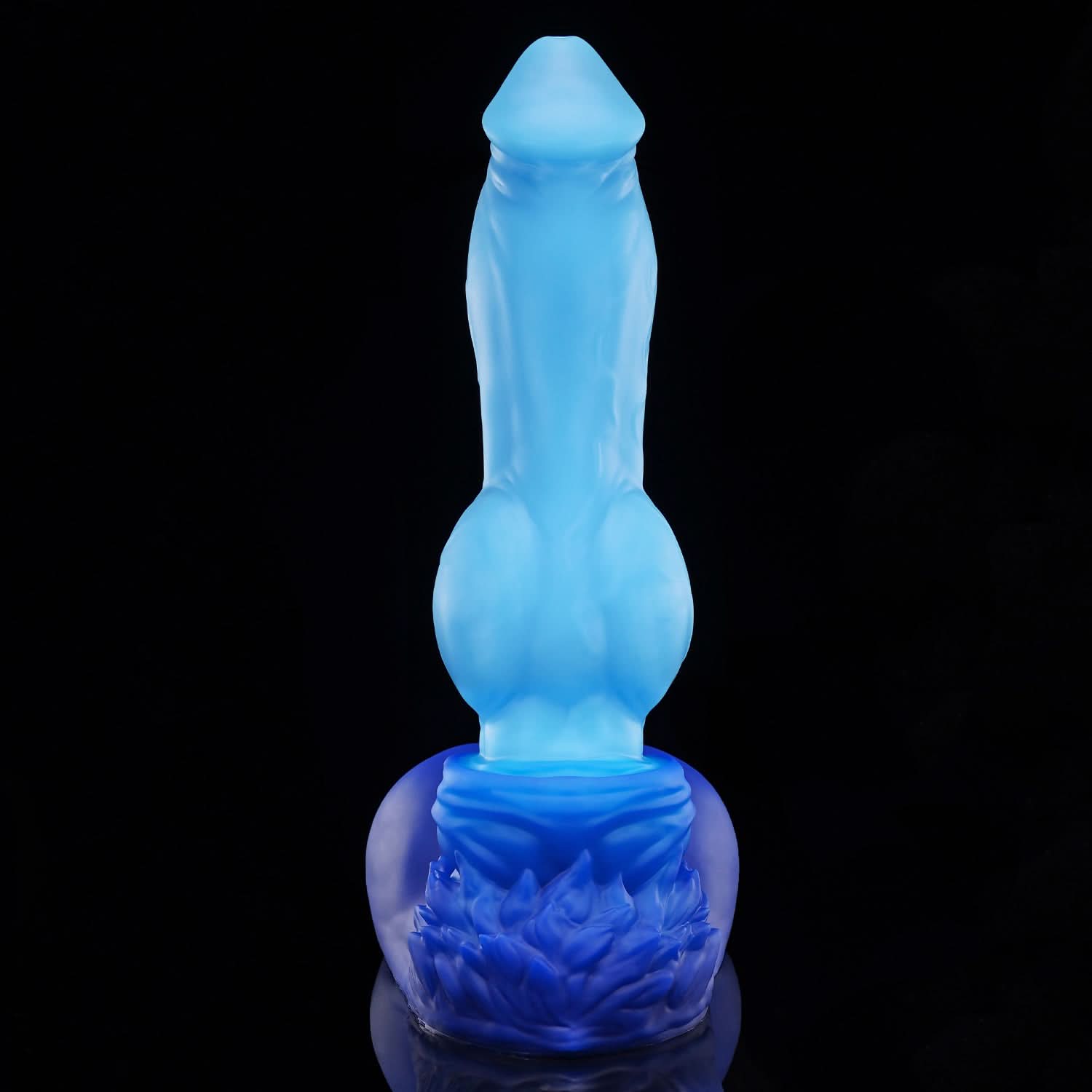 Nothosaur GRAEMEN dog knot dildo with a tapered head, smooth shaft, and full knot - product view 09