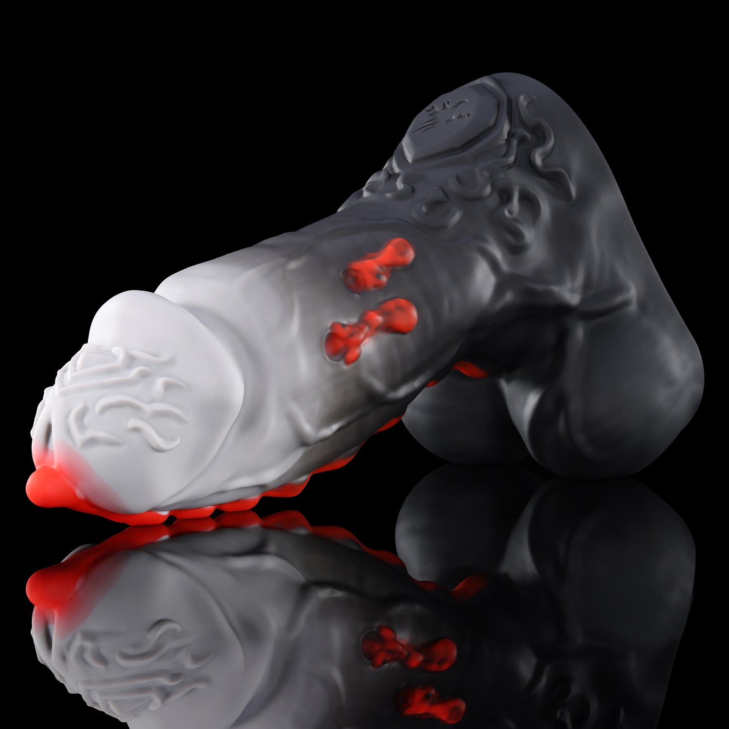 Nothosaur ISSUS fantasy vampire dildo with elegant gothic textures and vampire bite details - product view 01