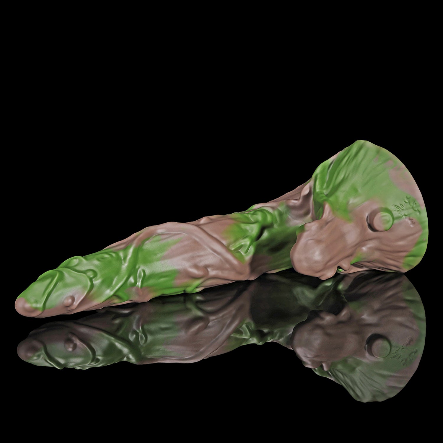 Nothosaur LYSAN fantasy double ended dildo with organic vine and branch textures - product view 05
