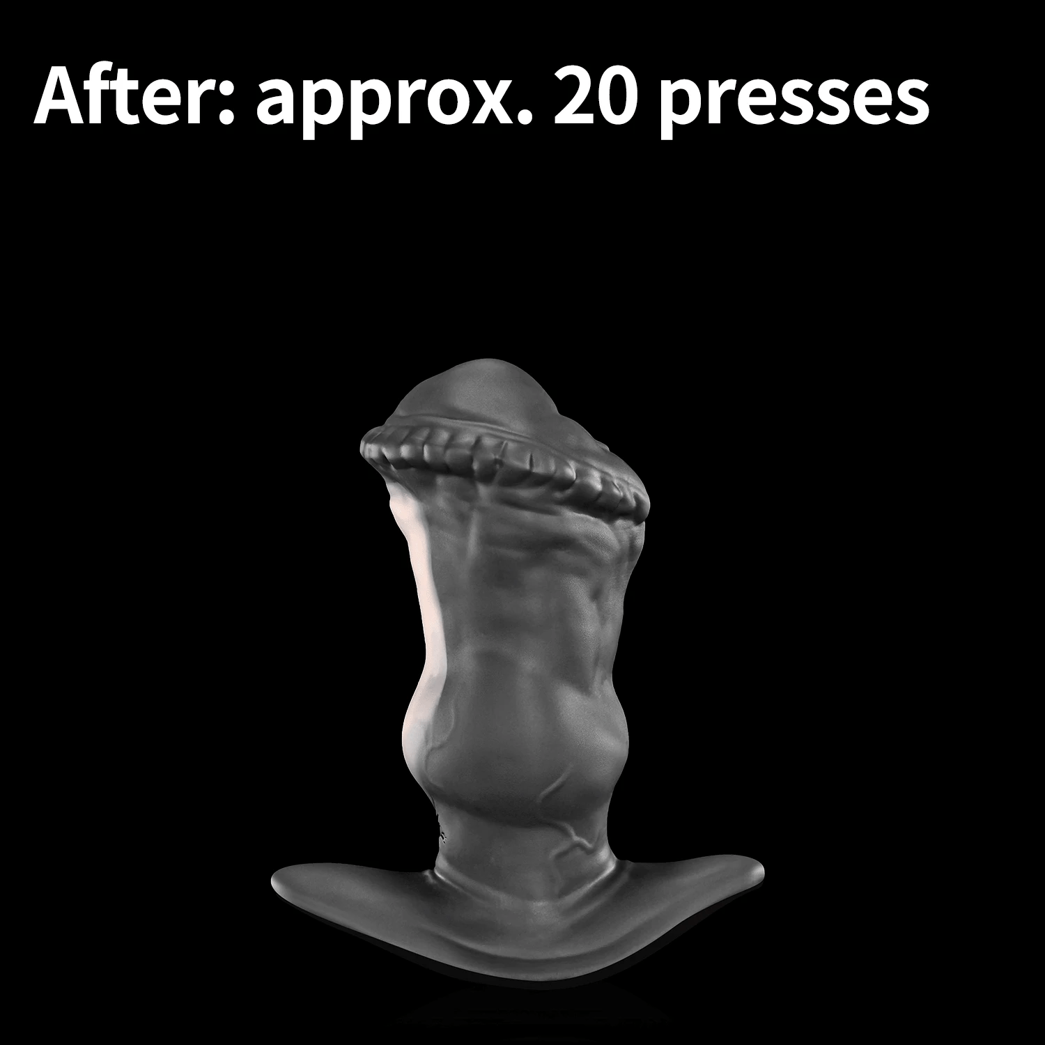 Nothosaur MagLock Air IPONY PUMPY fantasy inflatable horse butt plug with a knot and hand pump - product view 02