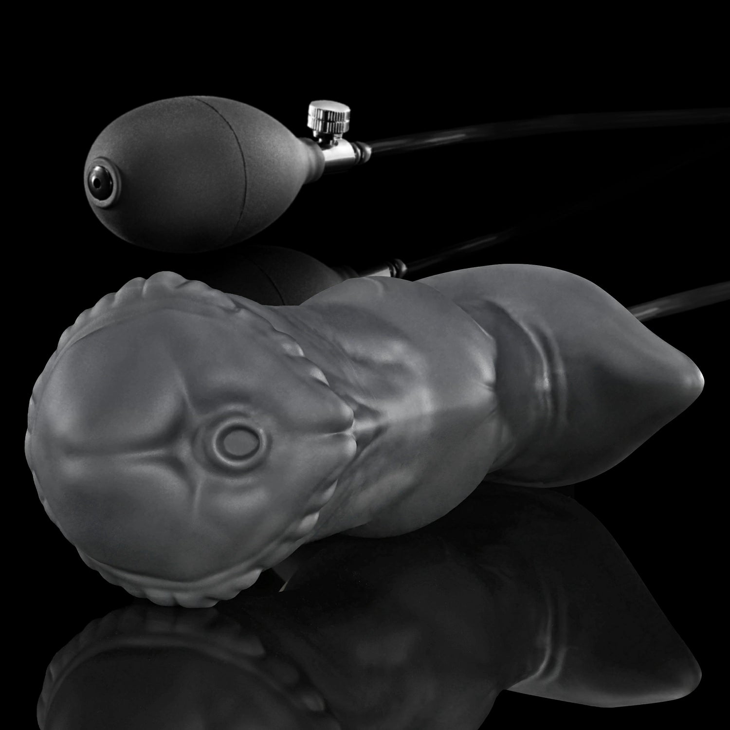 Nothosaur MagLock Air IPONY PUMPY fantasy inflatable horse butt plug with a knot and hand pump - product view 18